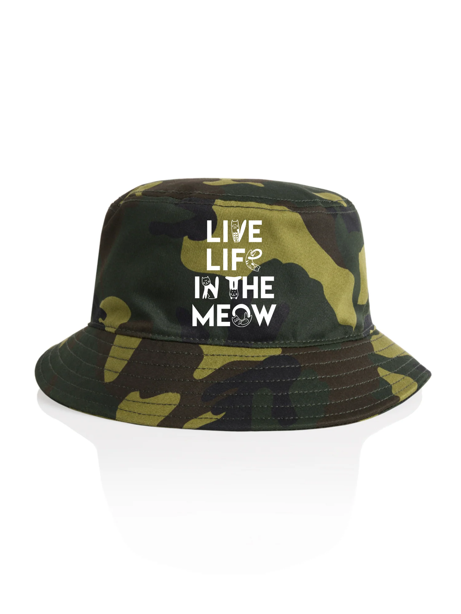 Live Life In The Meow Bucket Hat - Image 7