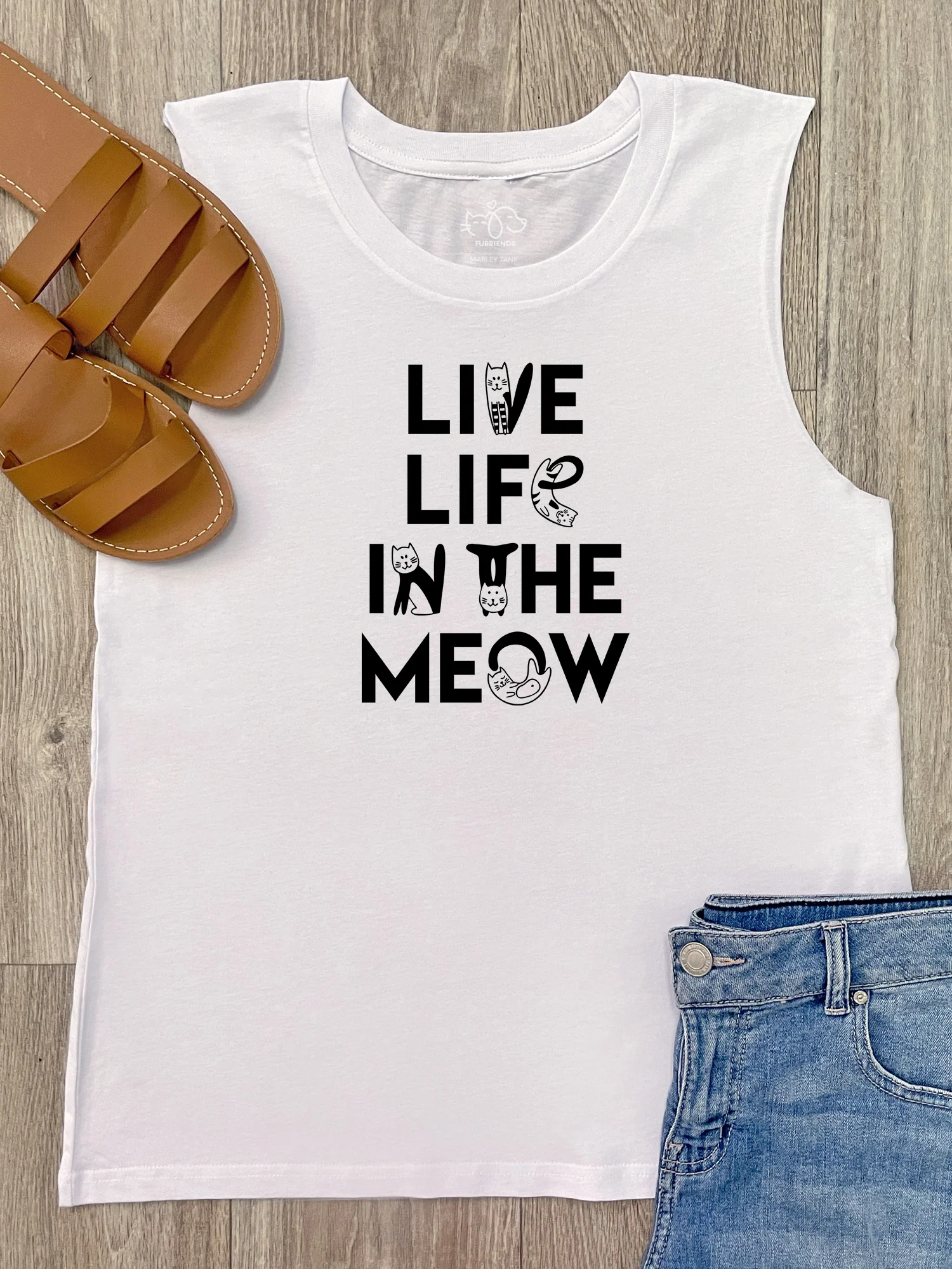 Live Life In The Meow Marley Tank - Image 3