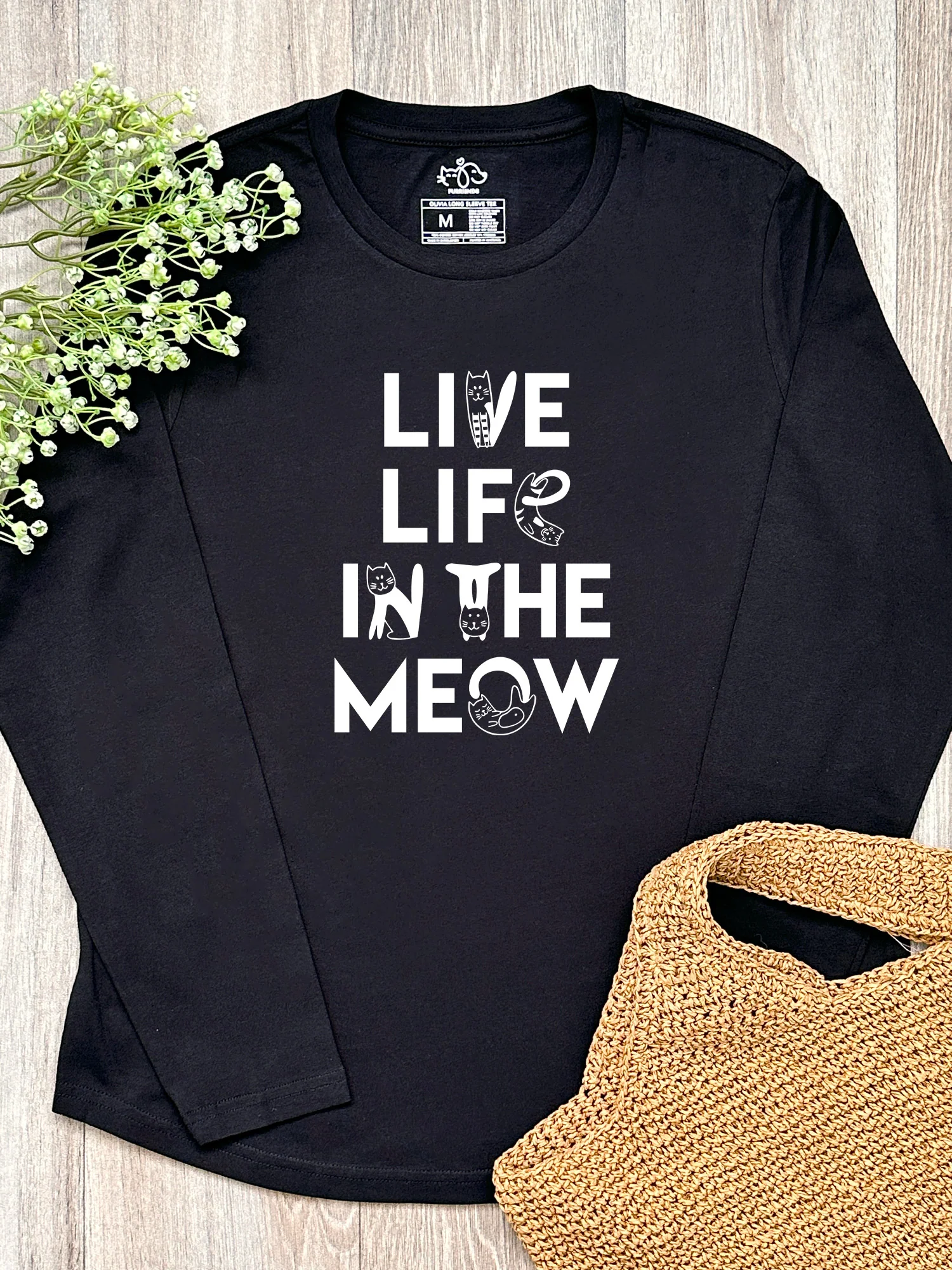 Live Life In The Meow Olivia Long Sleeve Tee - Image 2