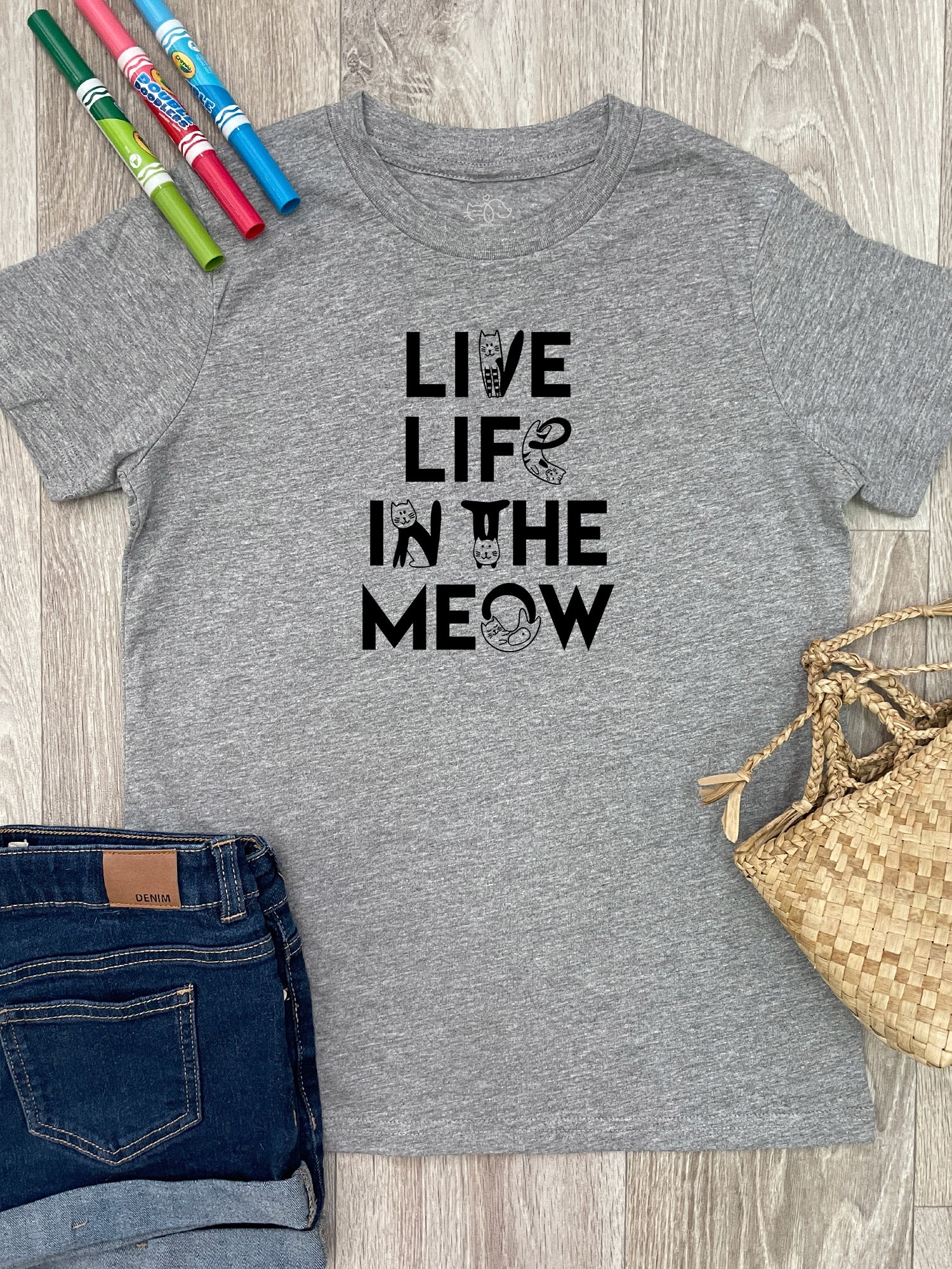 Live Life In The Meow Youth Tee - Image 6