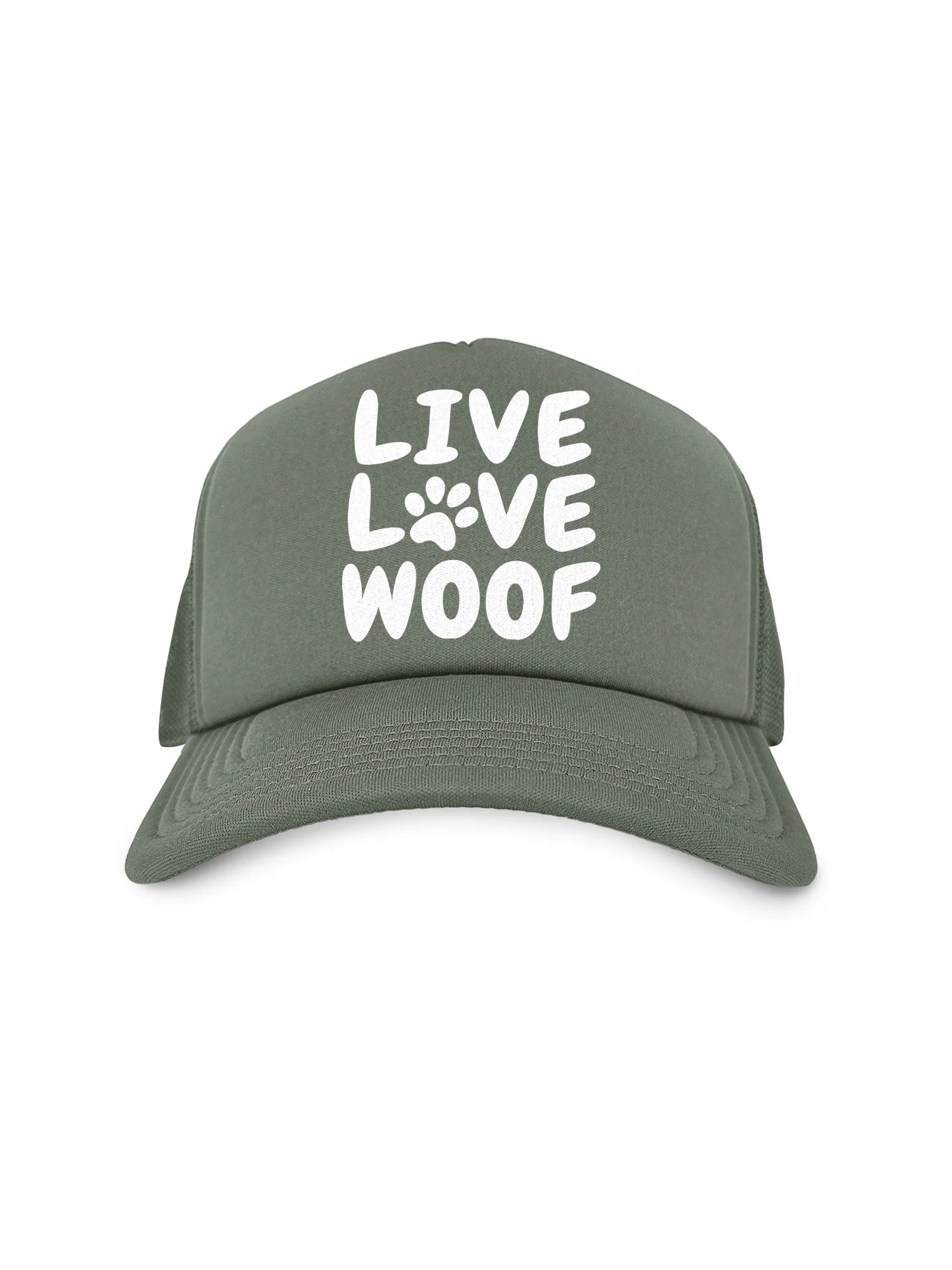 Live Love Woof Foam Trucker Cap - Image 14