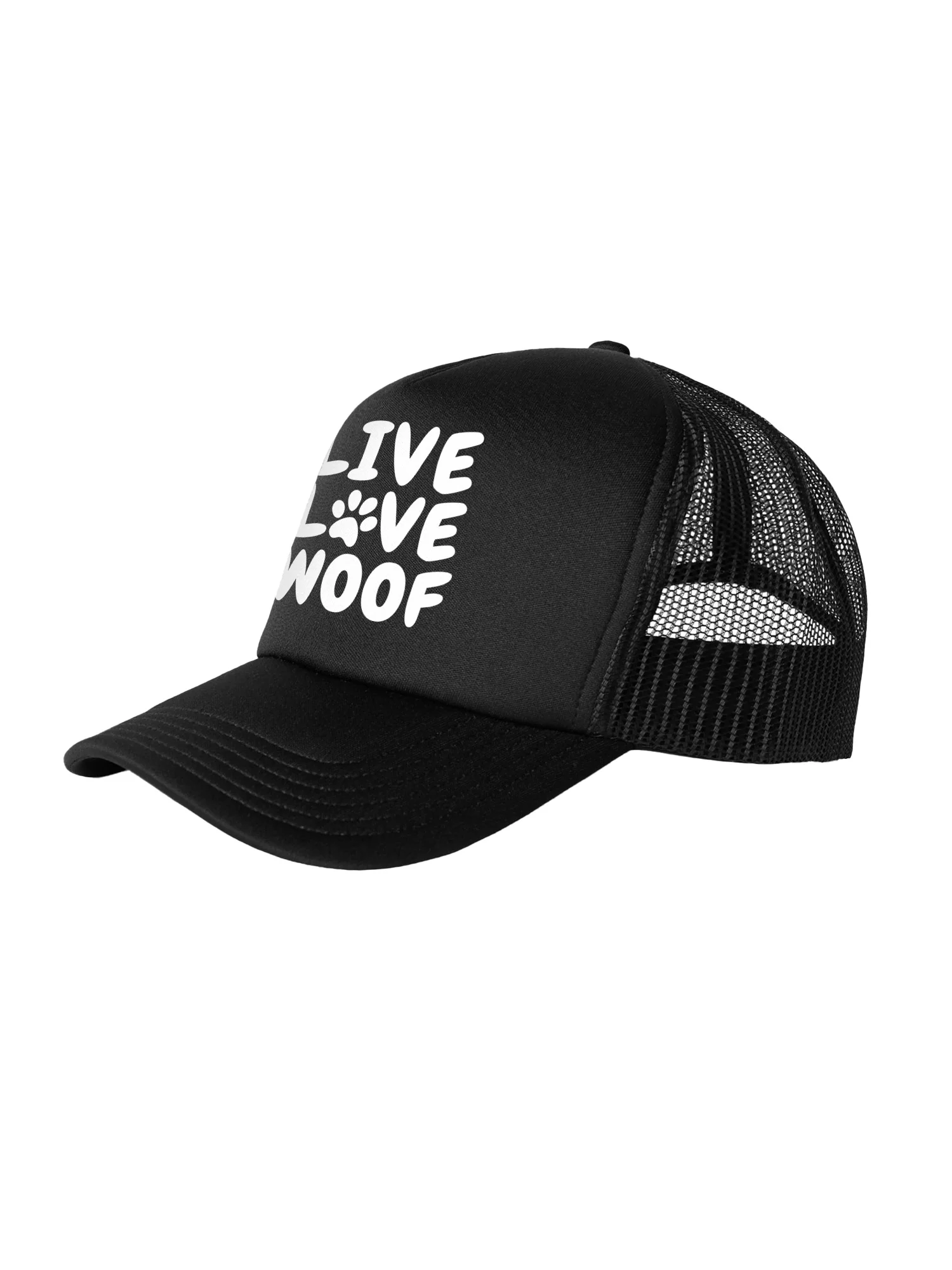 Live Love Woof Foam Trucker Cap - Image 4