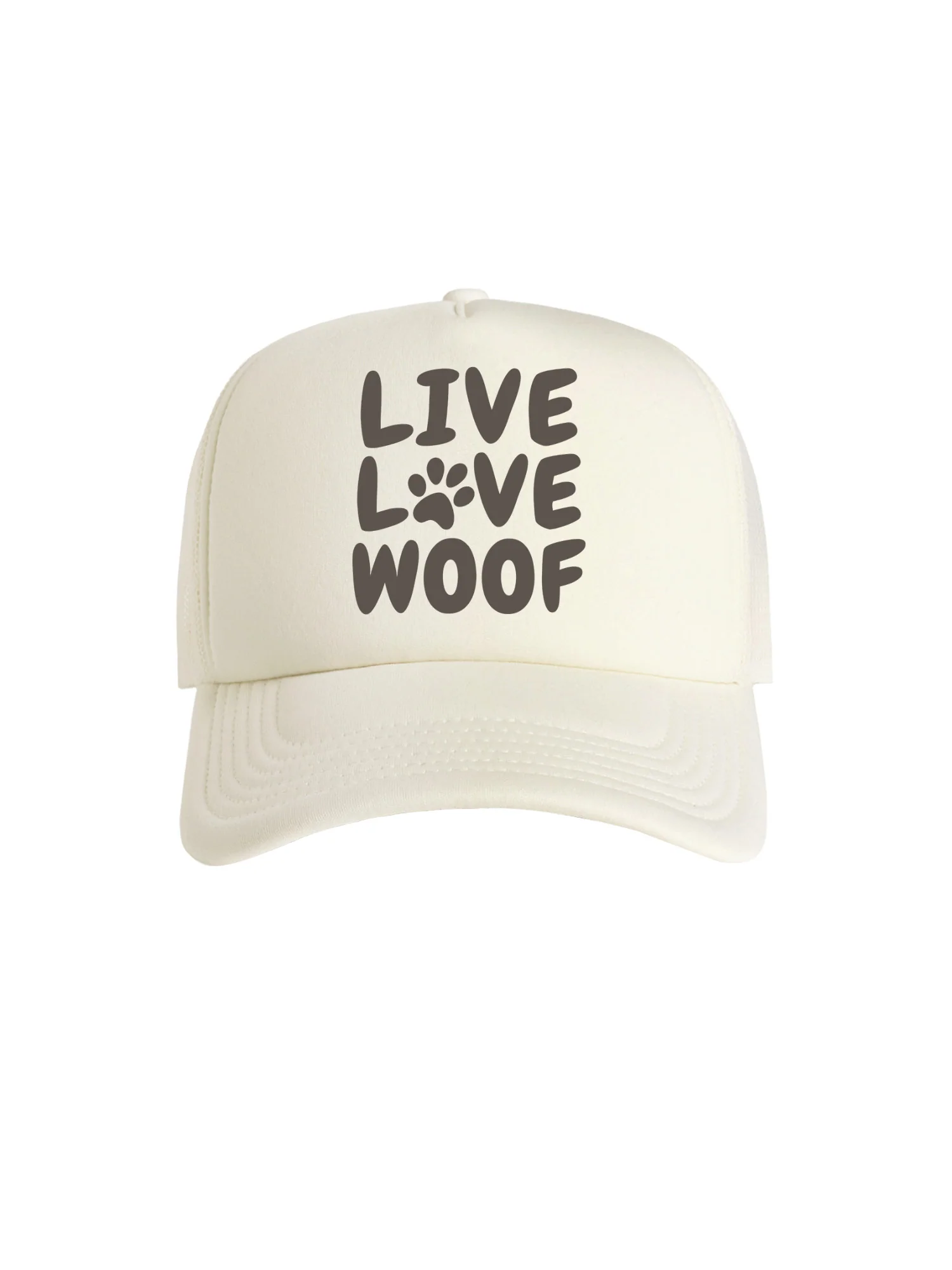 Live Love Woof Foam Trucker Cap - Image 5