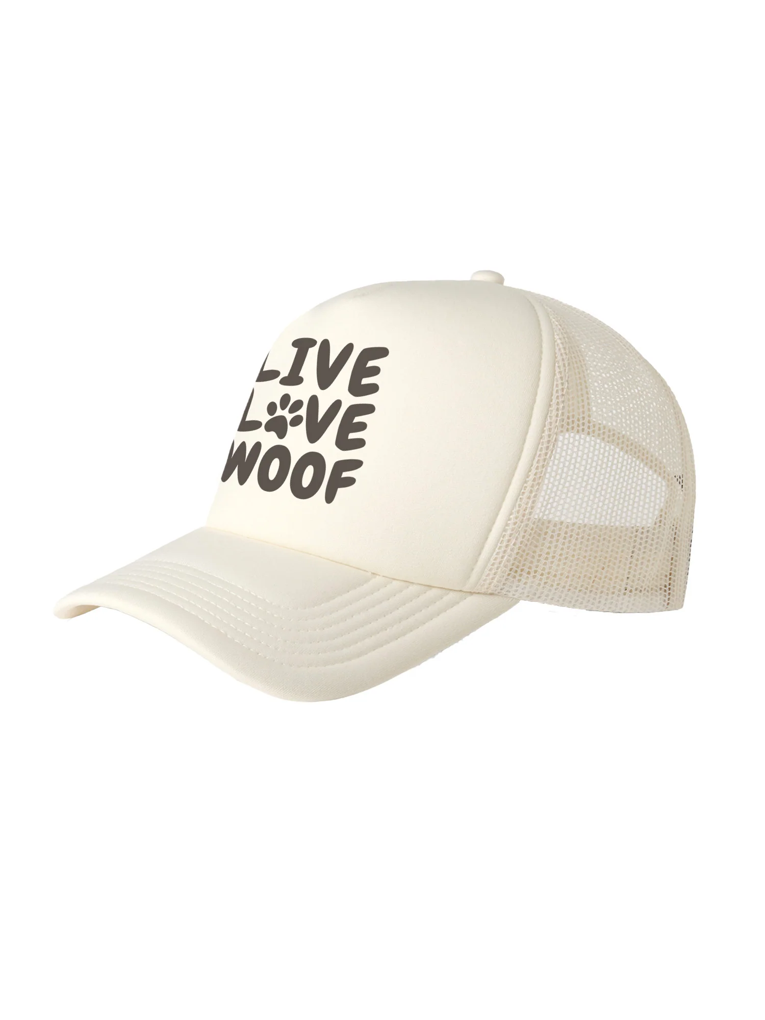 Live Love Woof Foam Trucker Cap - Image 6