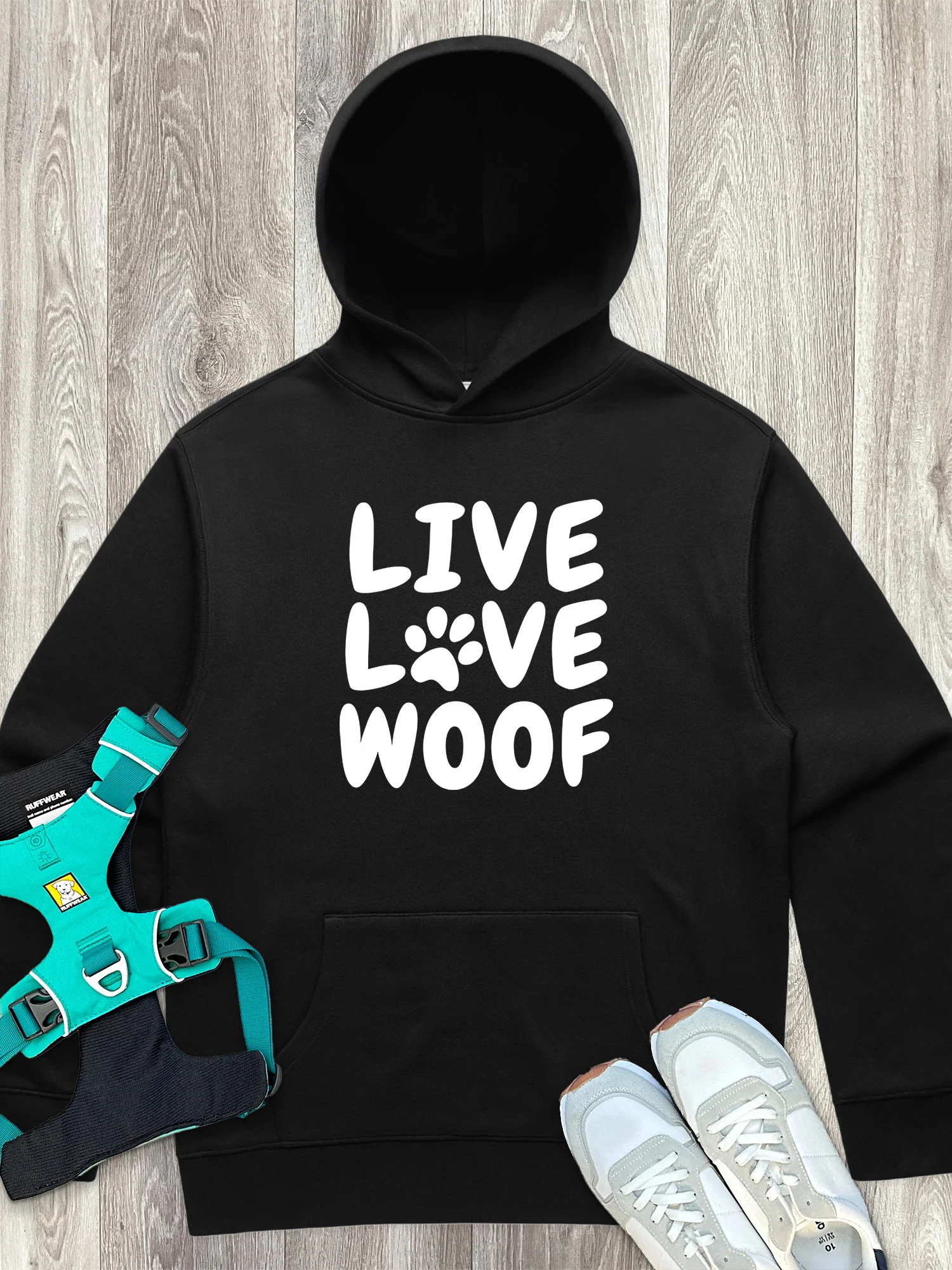 Live Love Woof Men's Comfort Hood - Image 4