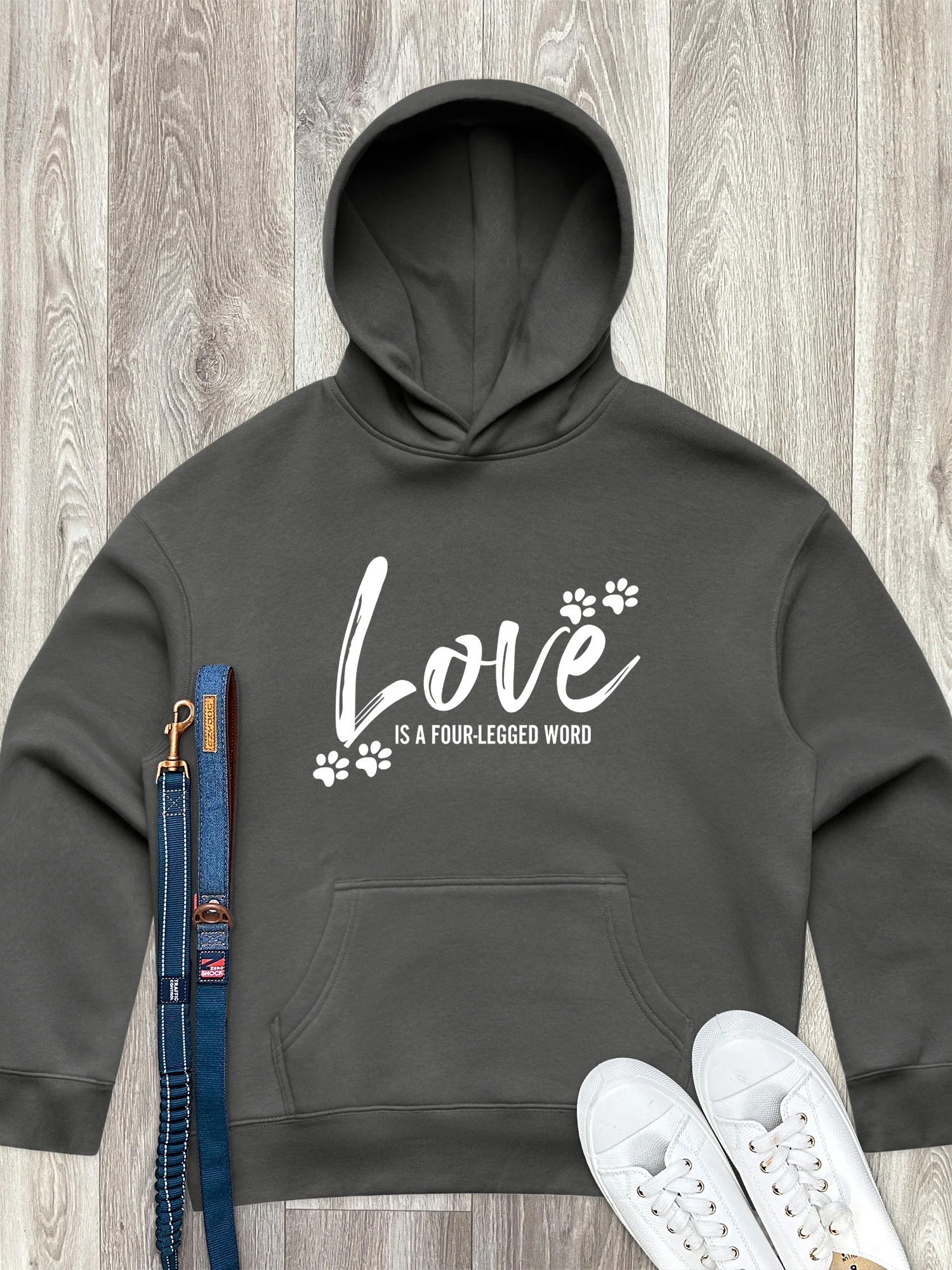 Love Is A Four-Legged Word Women's Comfort Hood - Image 2