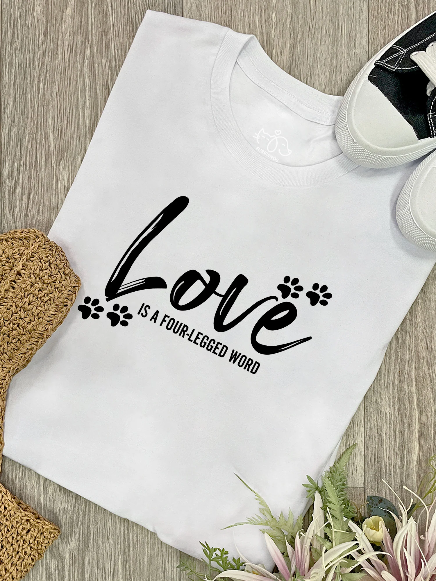 Love Is A Four-Legged Word Ava Women's Regular Fit Tee - Image 3