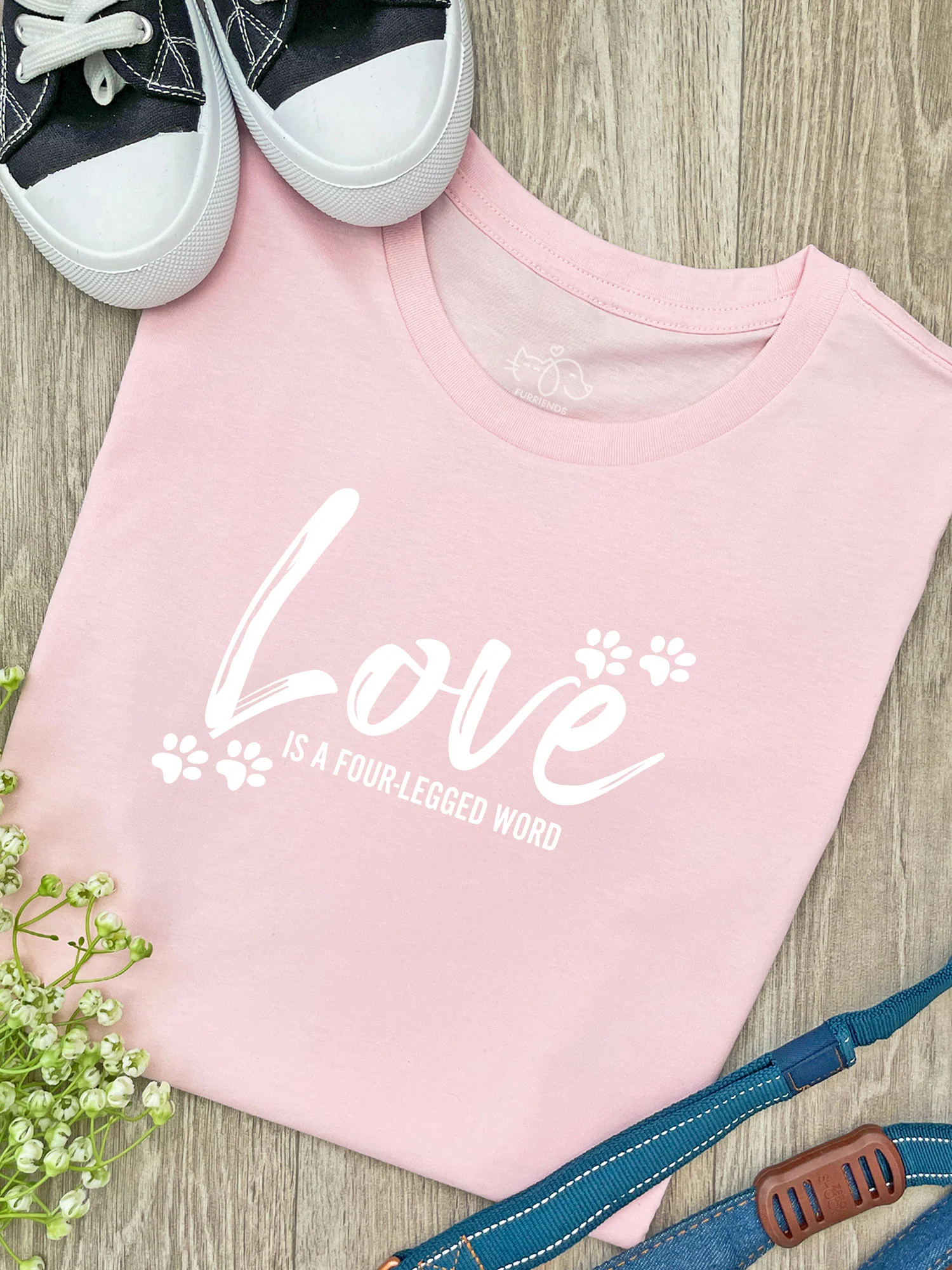 Love Is A Four-Legged Word Ava Women's Regular Fit Tee - Image 4