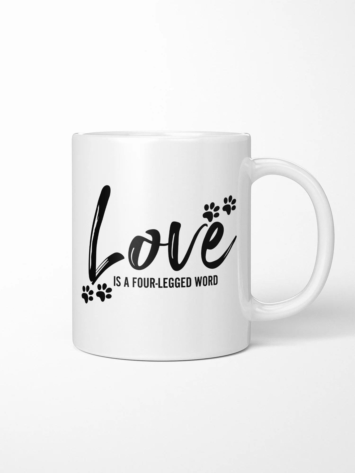 Love Is A Four-Legged Word Ceramic Mug - Image 2