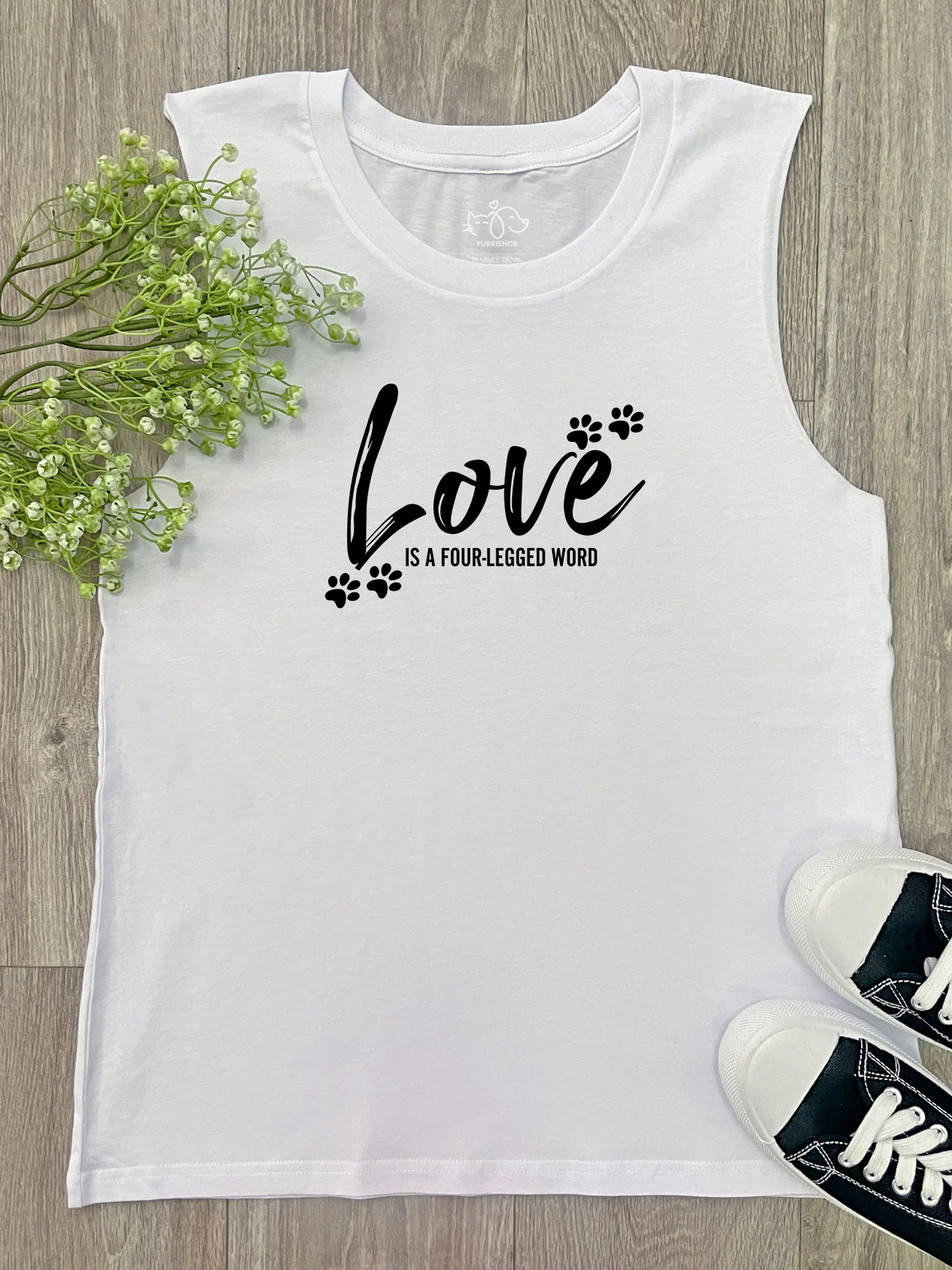 Love Is A Four-Legged Word Marley Tank - Image 2