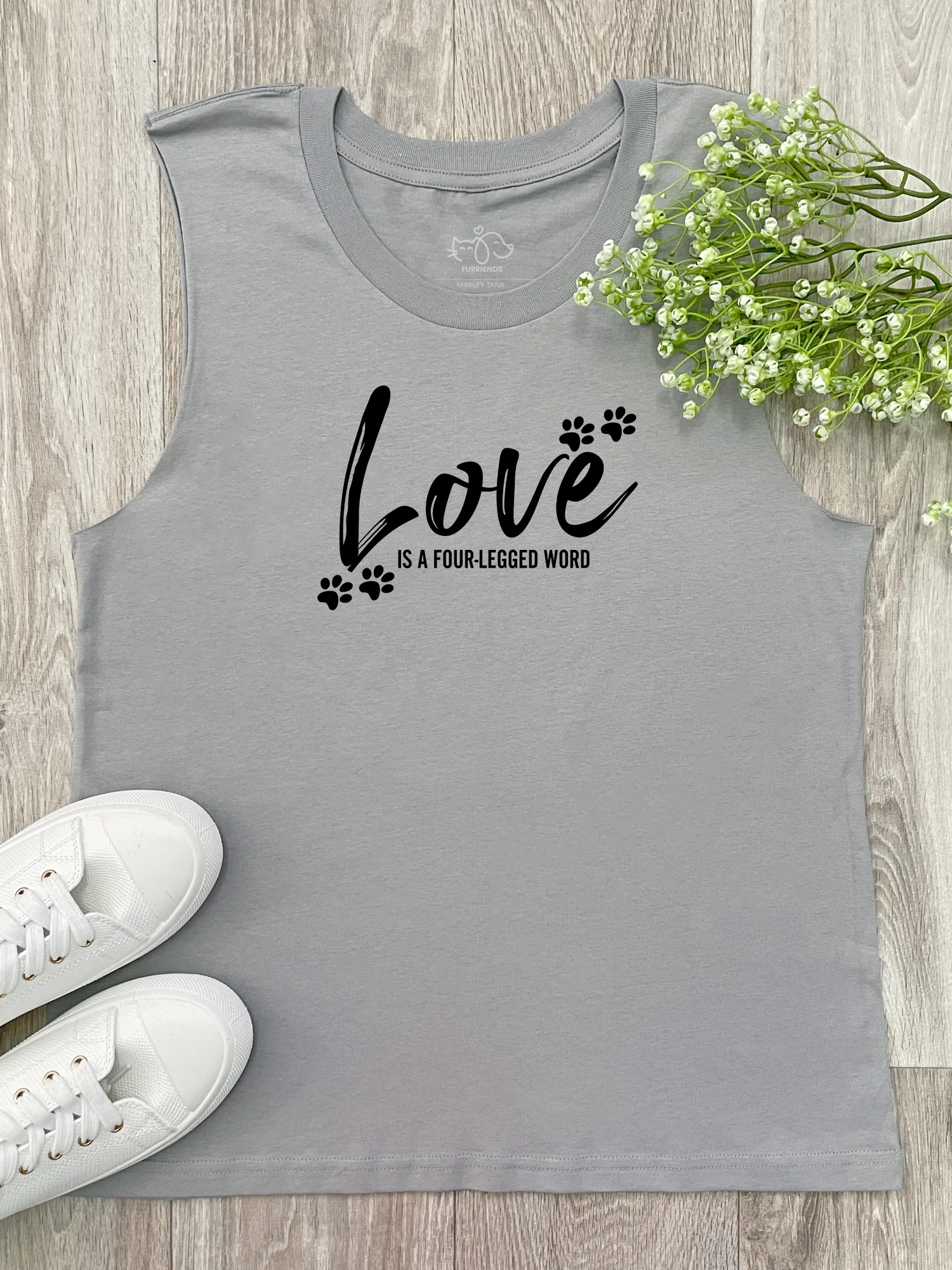 Love Is A Four-Legged Word Marley Tank - Image 3