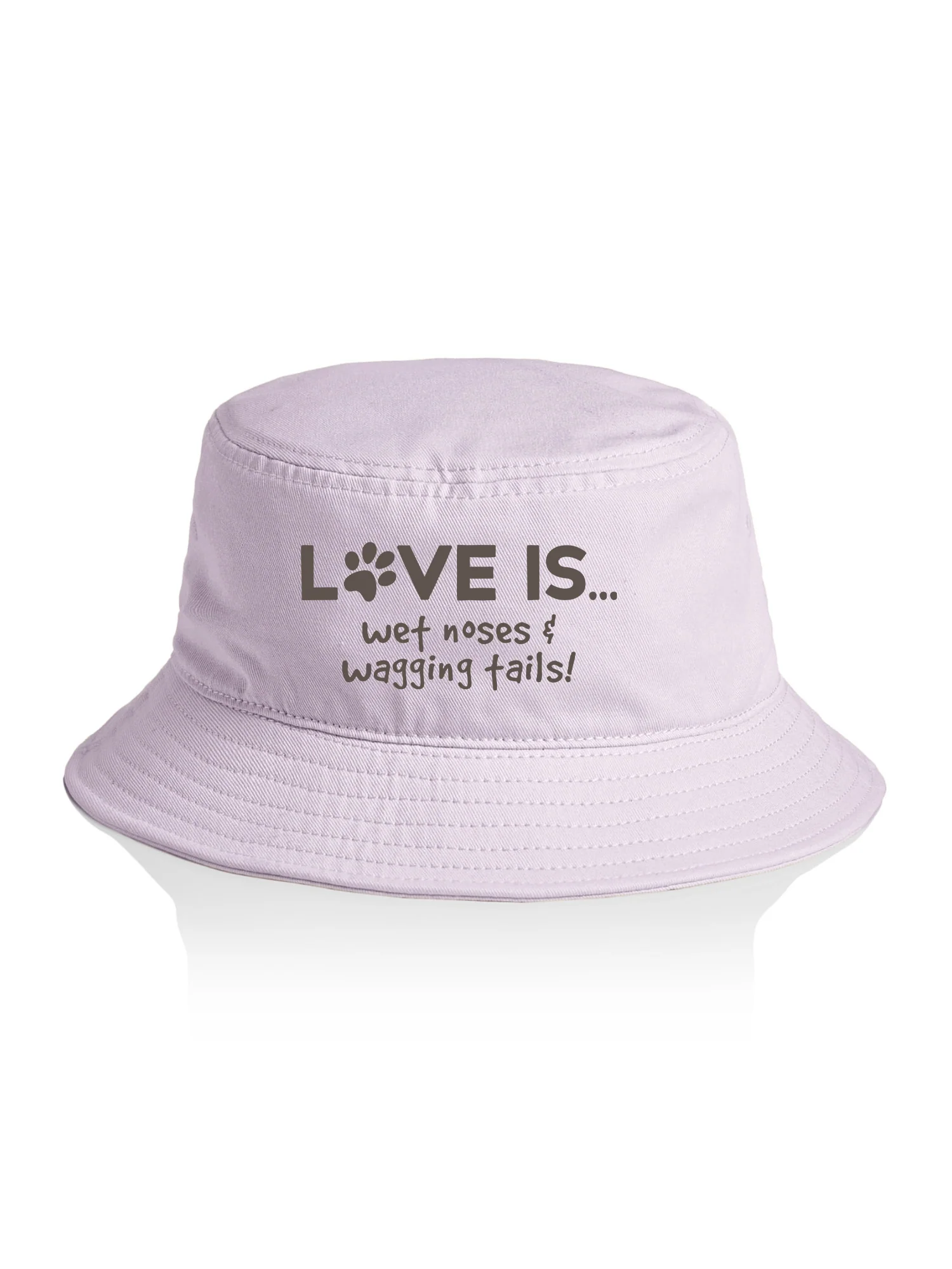Love is...Wet Noses & Wagging Tails! Bucket Hat - Image 2