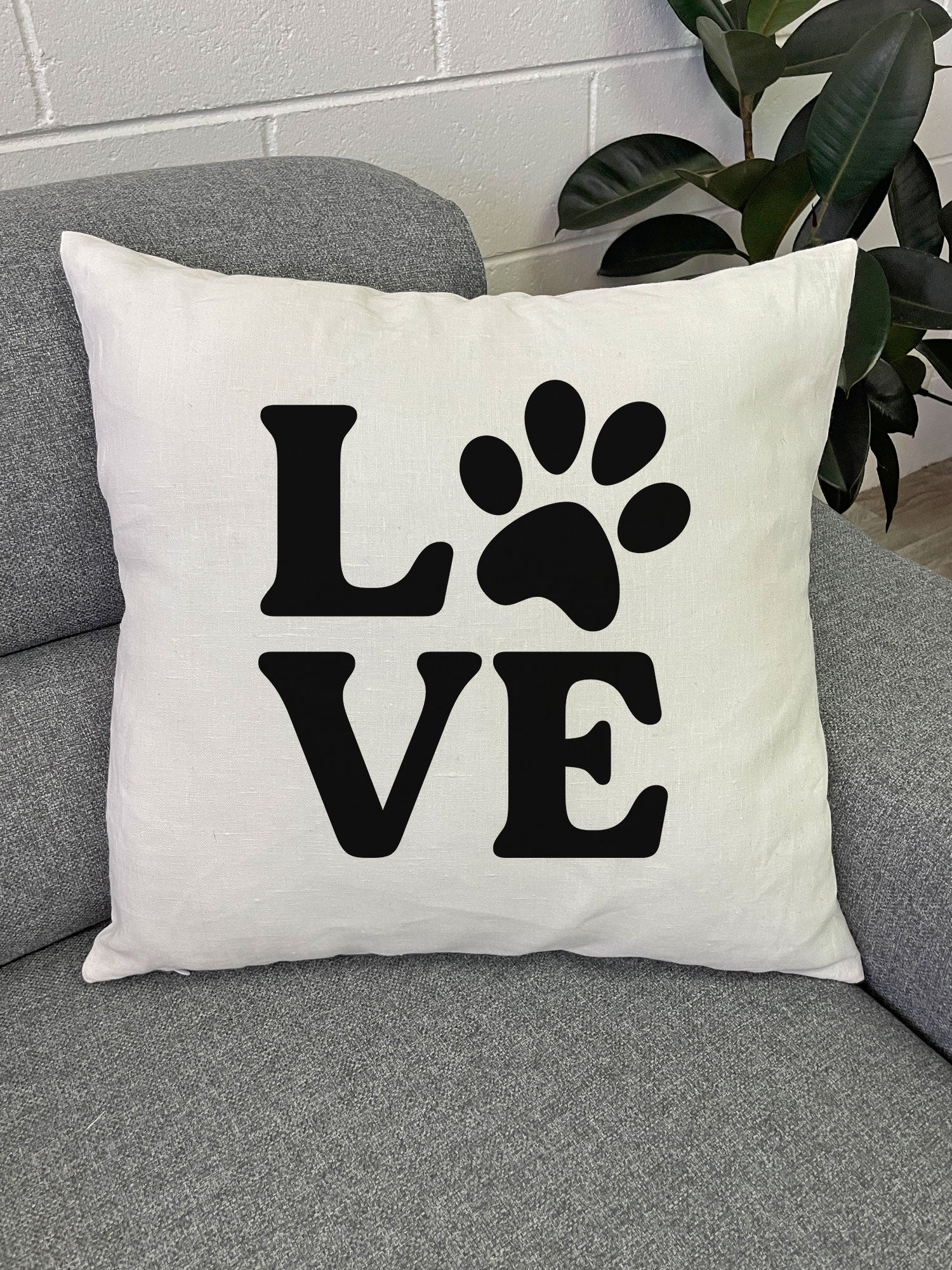LOVE Linen Cushion Cover - Image 2