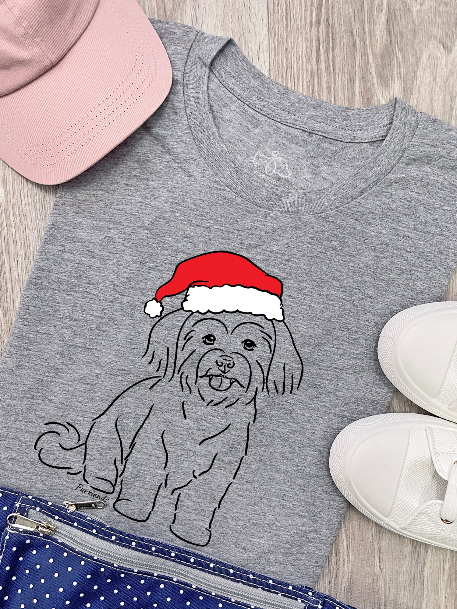 Maltese Terrier Christmas Edition Ava Women's Regular Fit Tee - Image 2