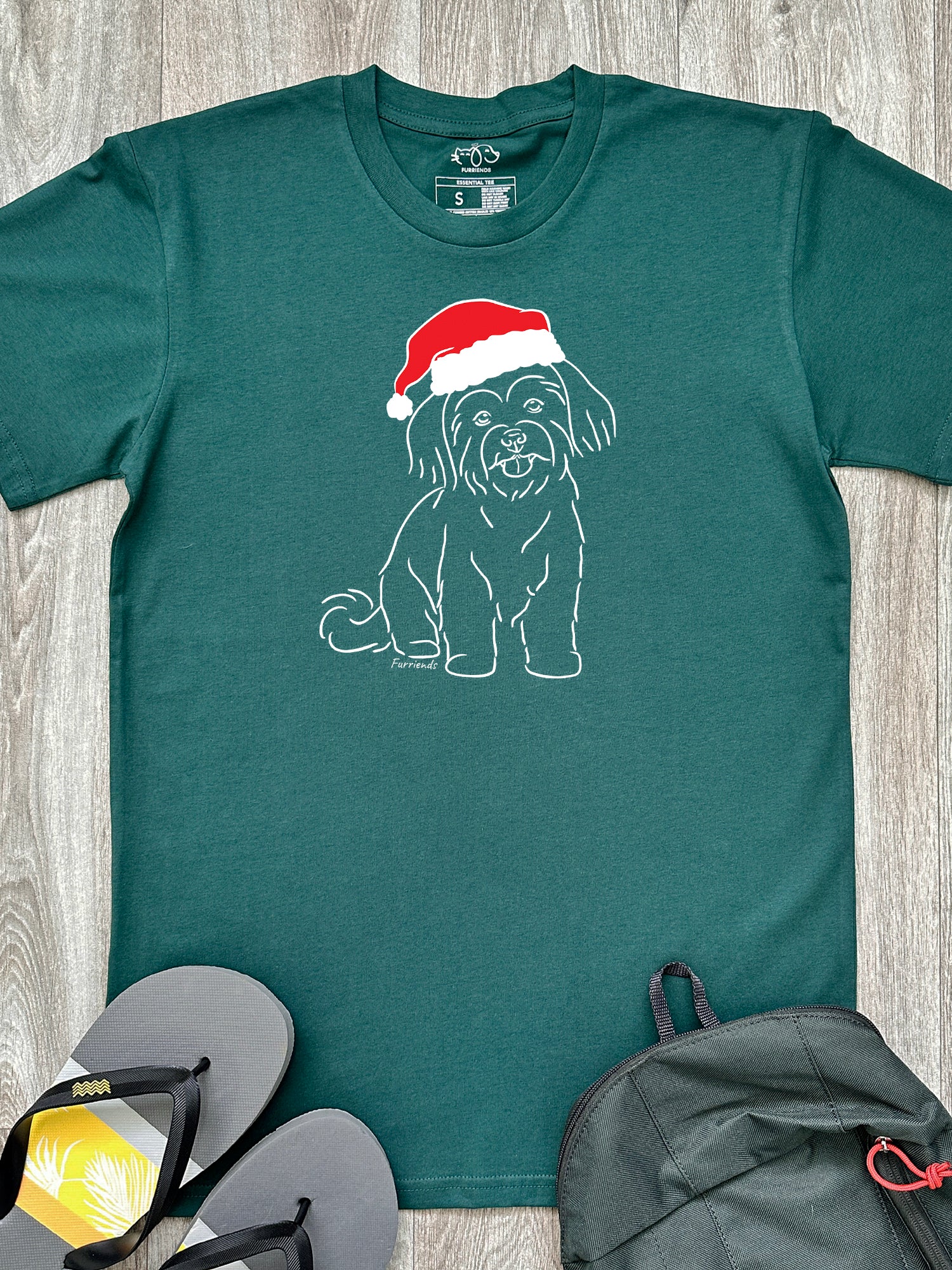 Maltese Terrier Christmas Edition Essential Unisex Tee - Image 3