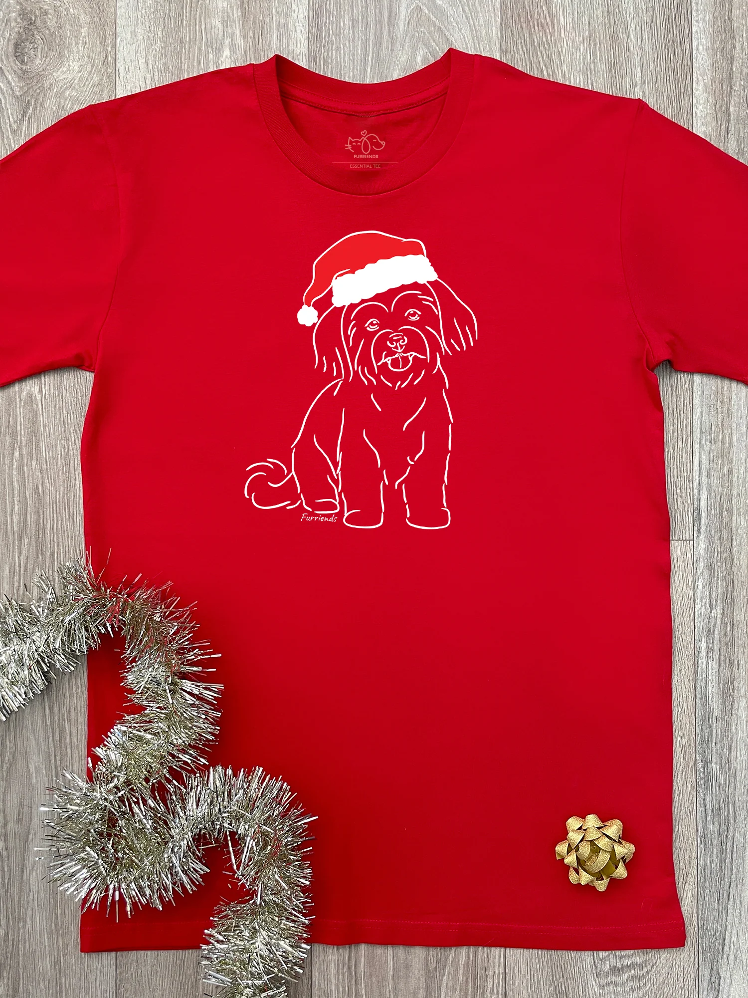 Maltese Terrier Christmas Edition Essential Unisex Tee - Image 4
