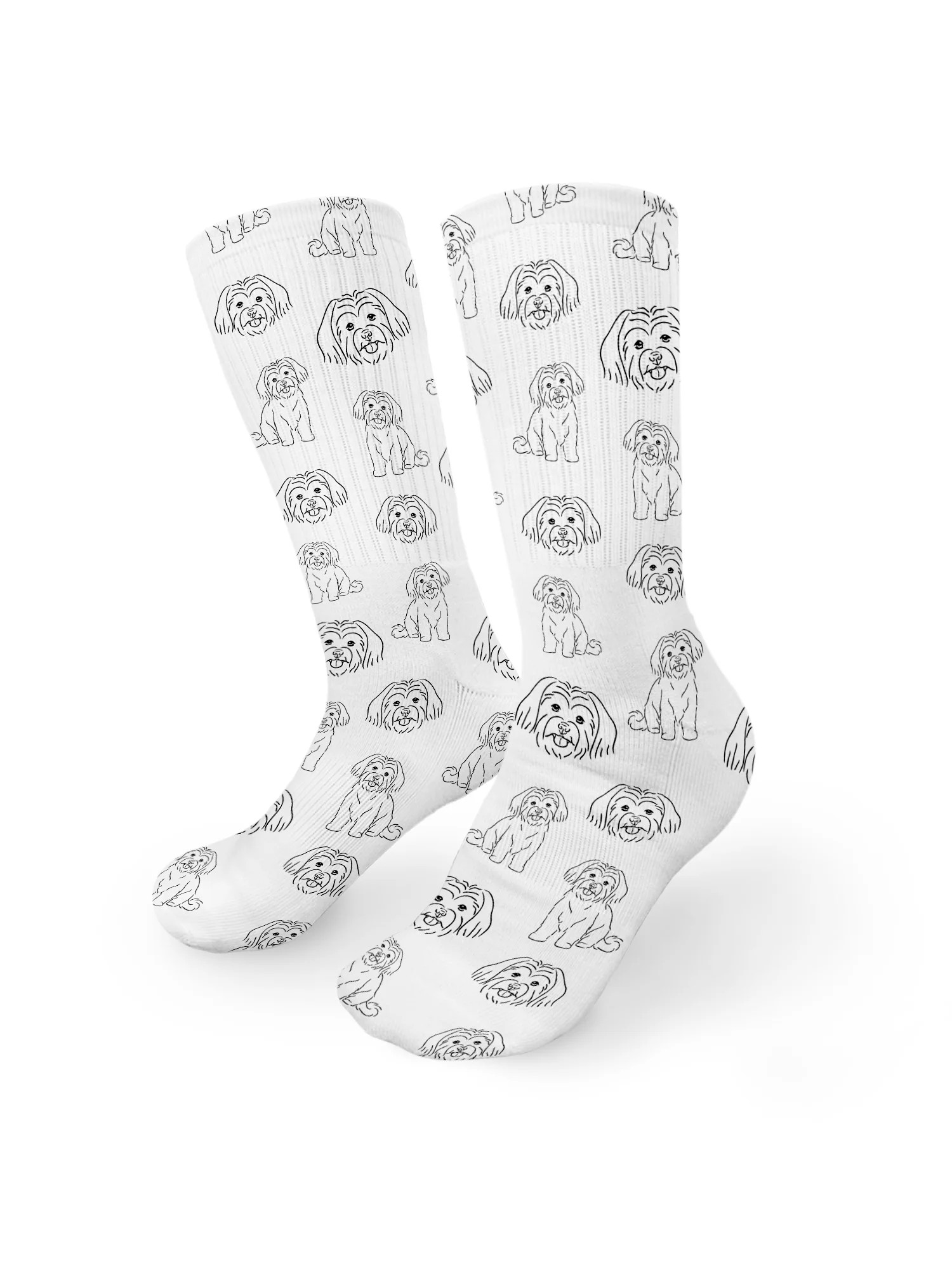 Maltese Terrier Crew Socks - Image 2