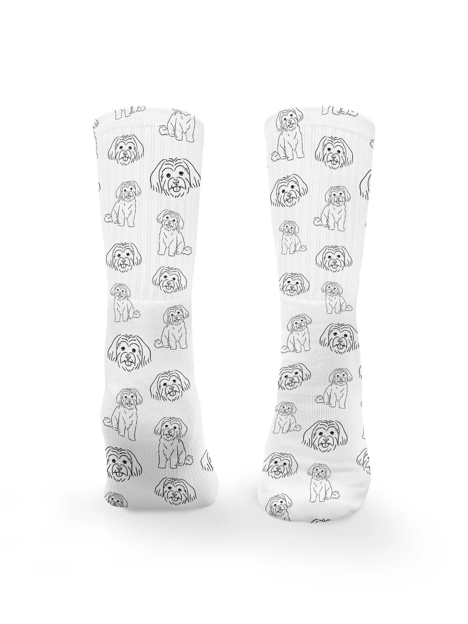 Maltese Terrier Crew Socks - Image 5
