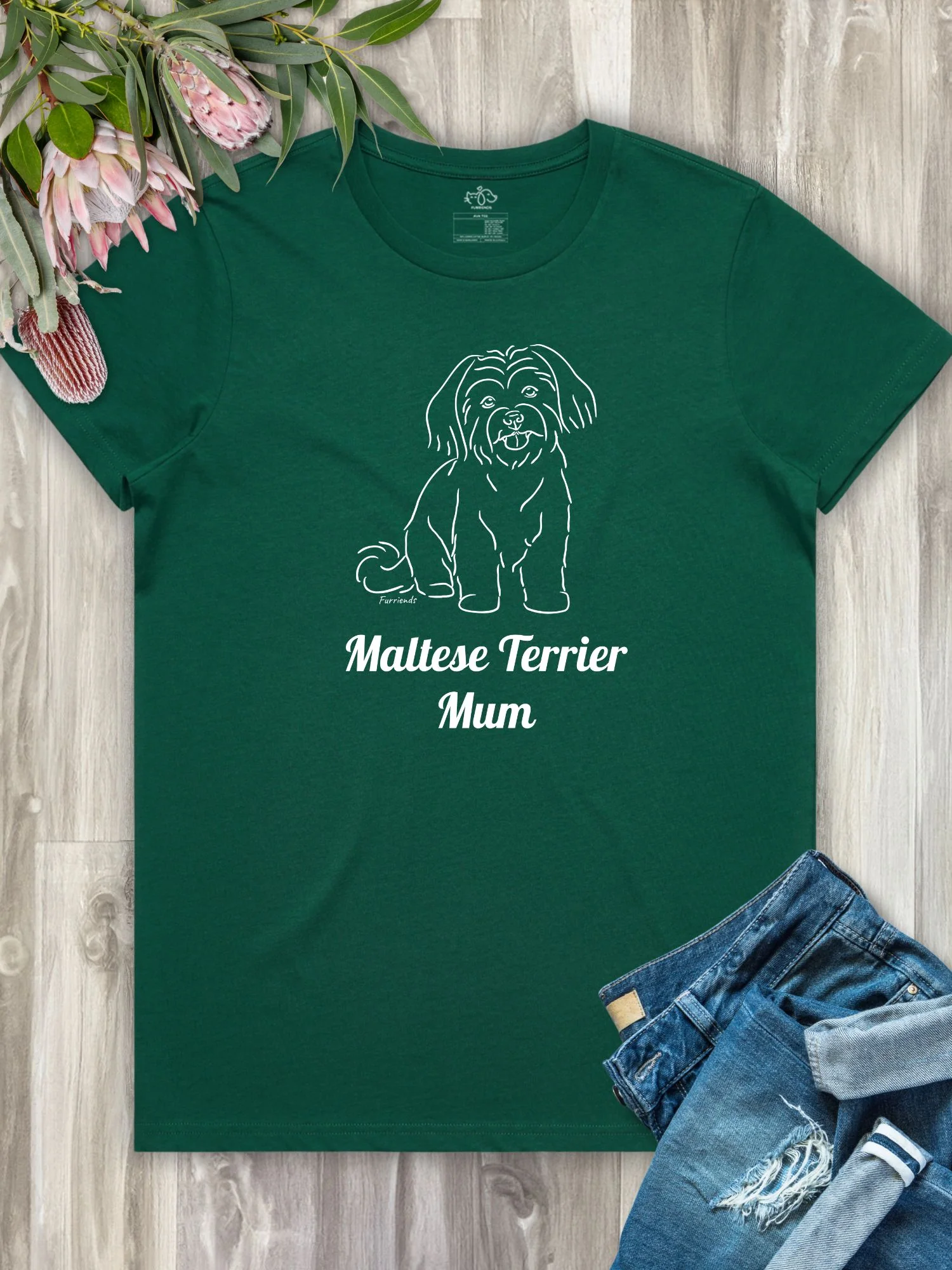 Maltese Terrier Mum Regular Fit T-shirt - Image 5