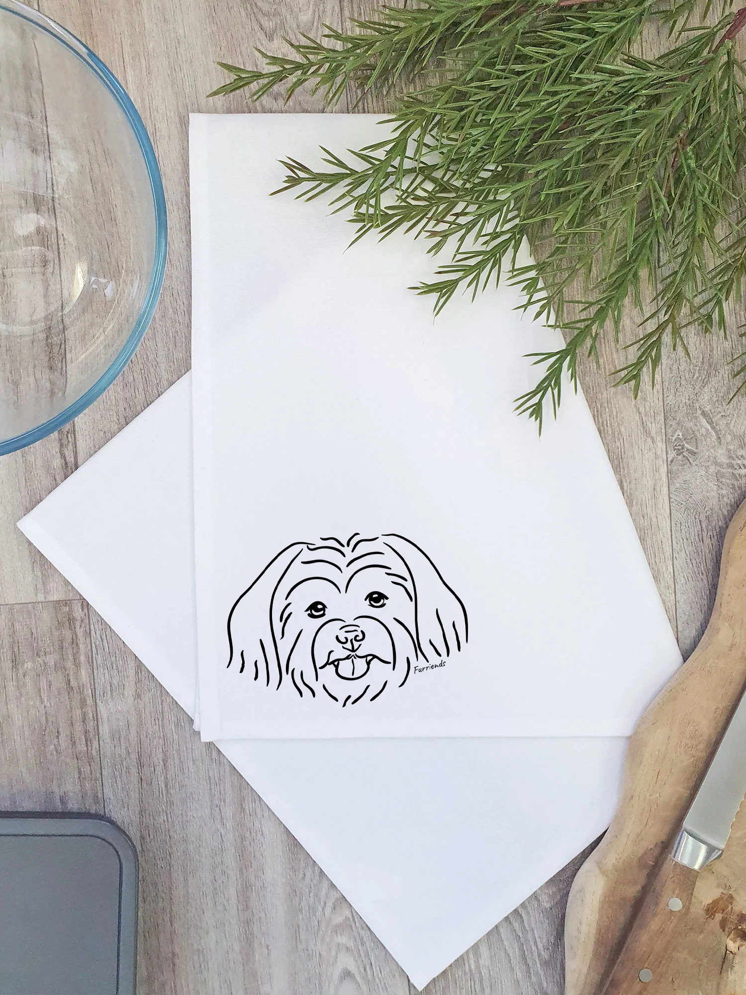 Maltese Terrier Tea Towel - Image 4