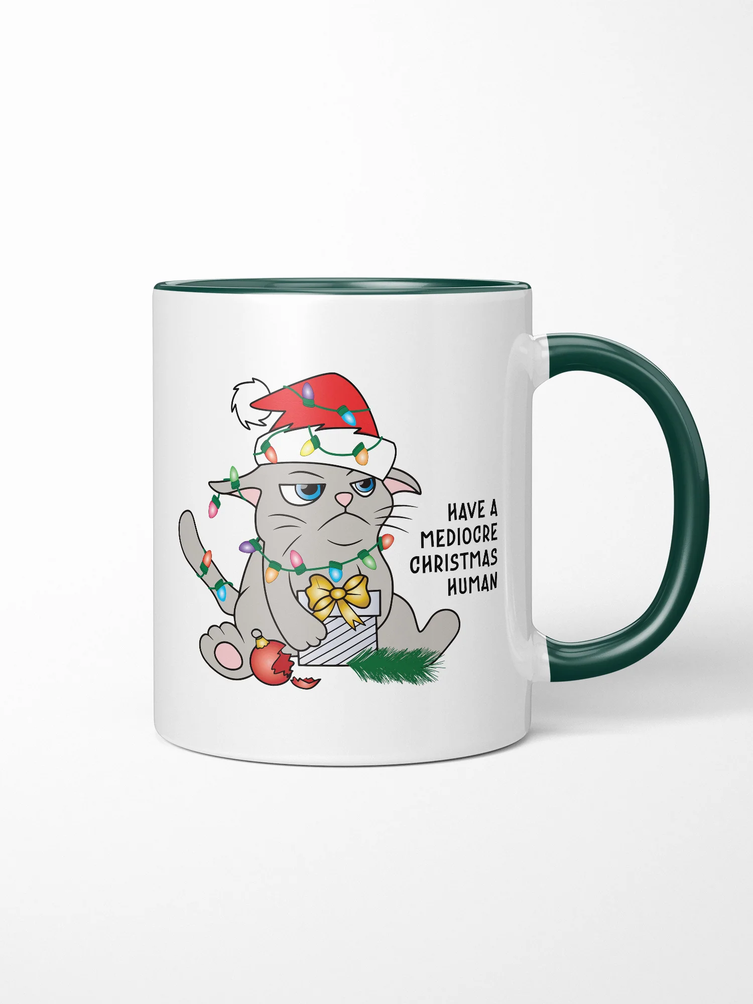 Mediocre Christmas Ceramic Two Tone Mug - Image 3