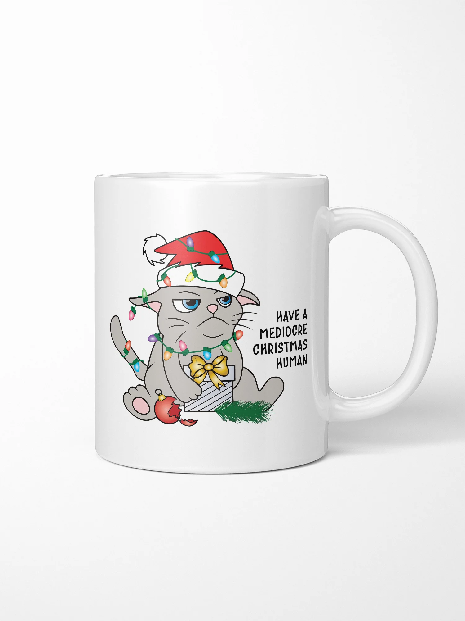 Mediocre Christmas Ceramic Two Tone Mug - Image 4