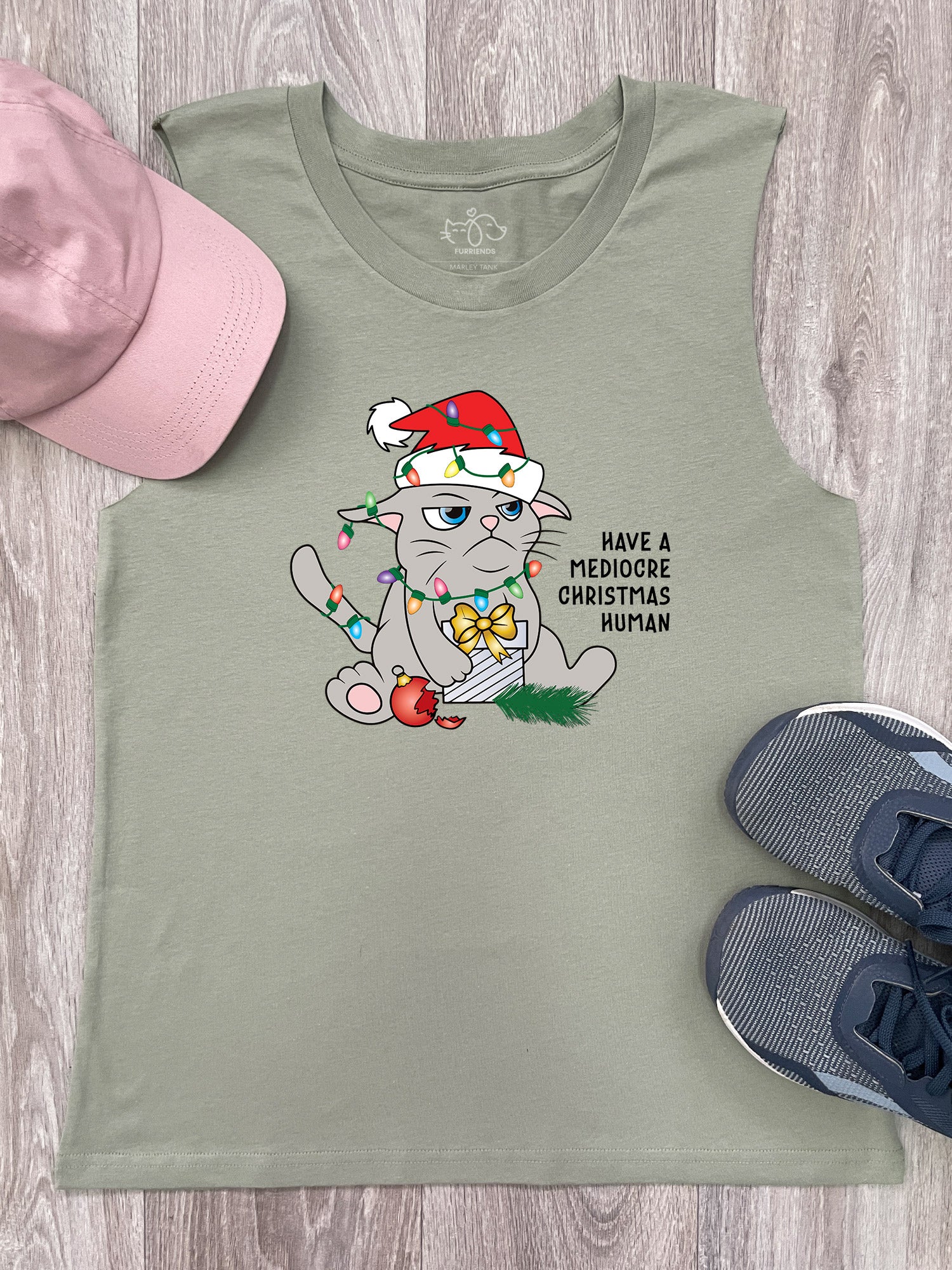 Mediocre Christmas Marley Tank - Image 2