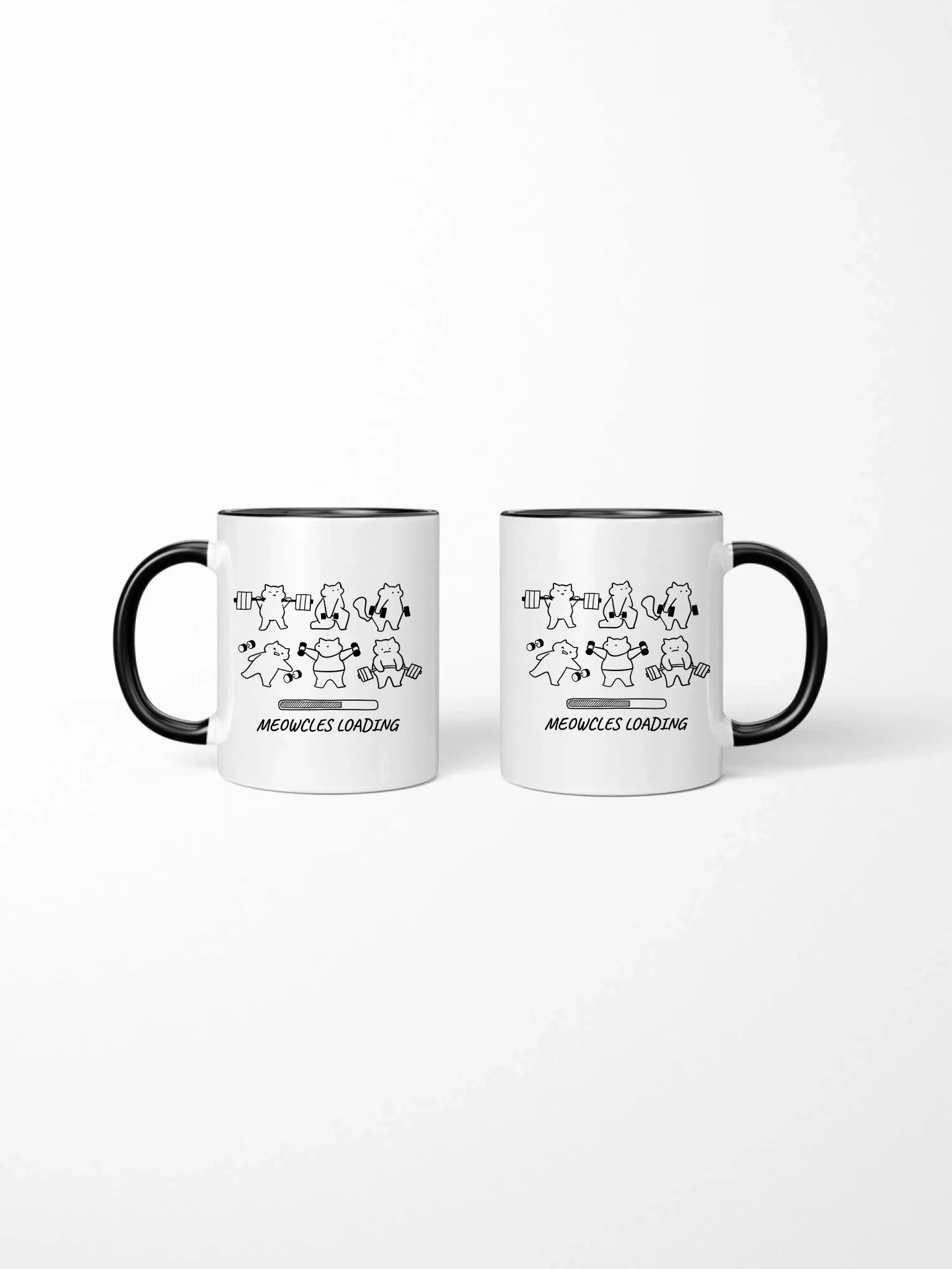 Meowcles Loading Ceramic Mug - Image 4