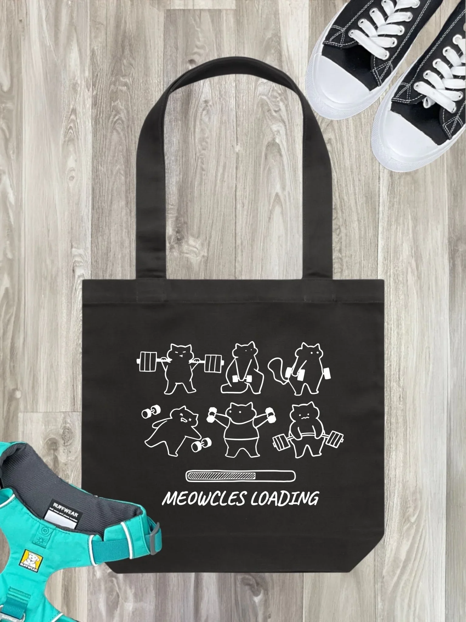 Meowcles Loading Tote Bag - Image 3