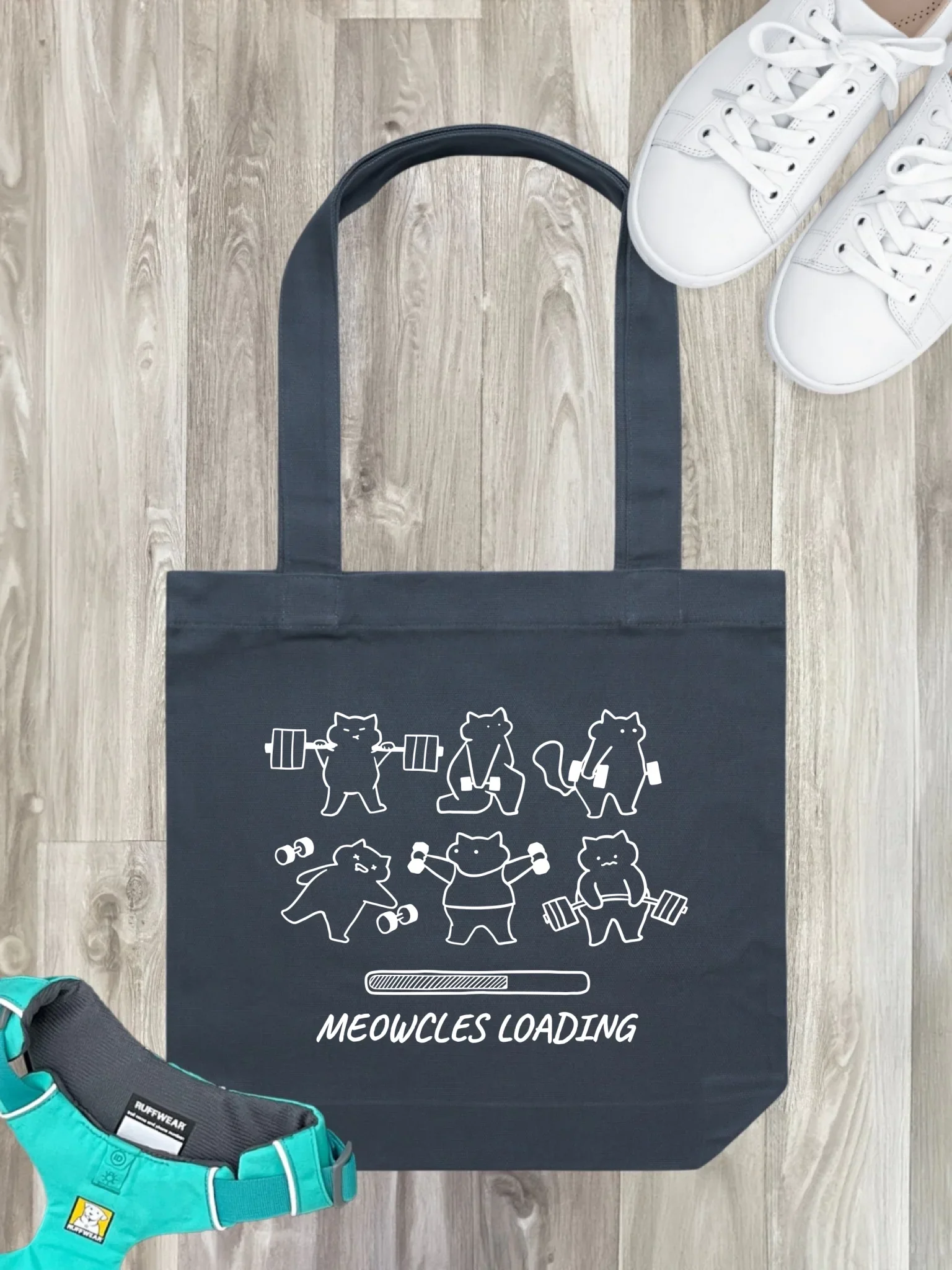 Meowcles Loading Tote Bag - Image 7