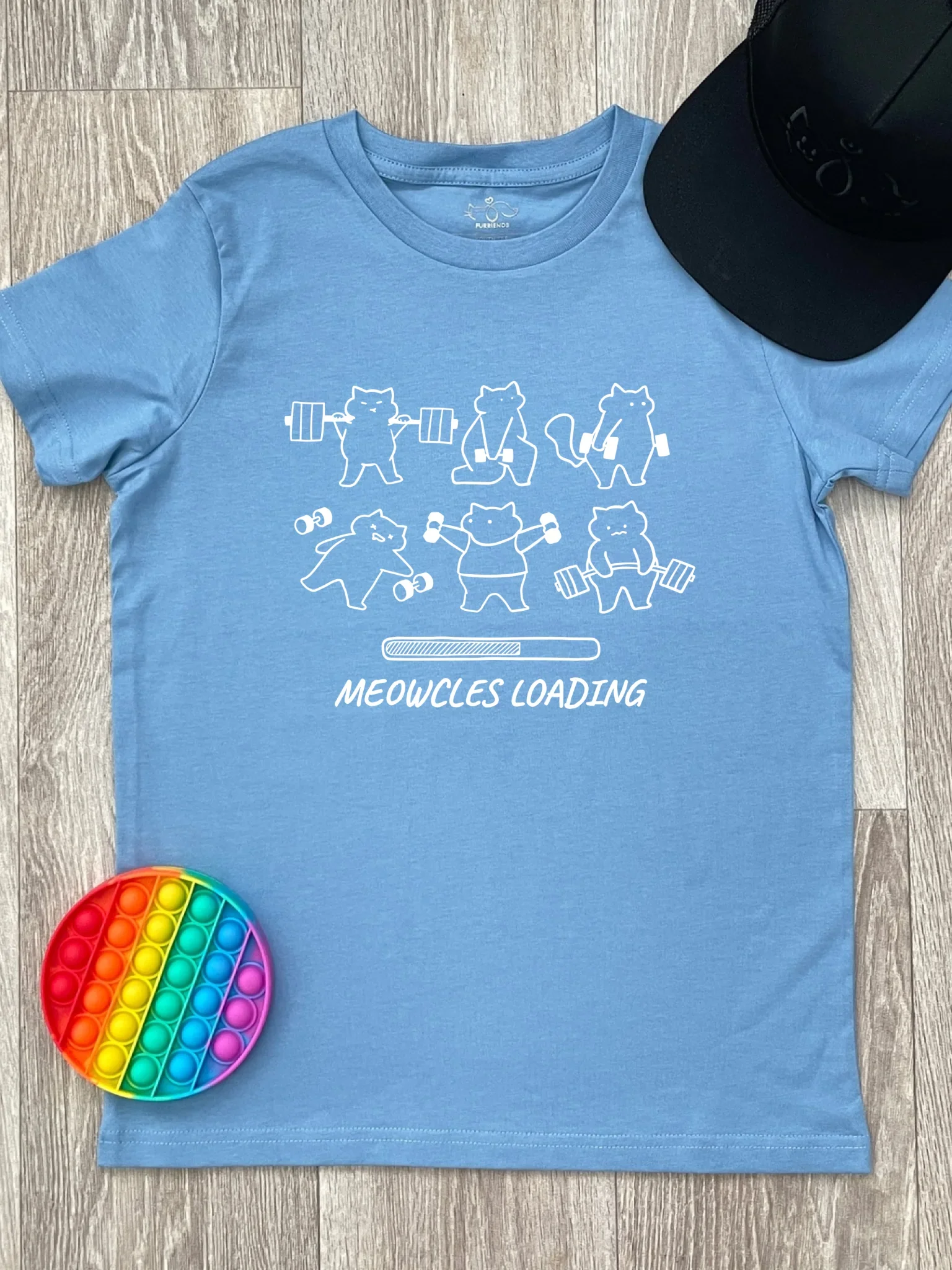 Meowcles Loading Youth Tee - Image 6