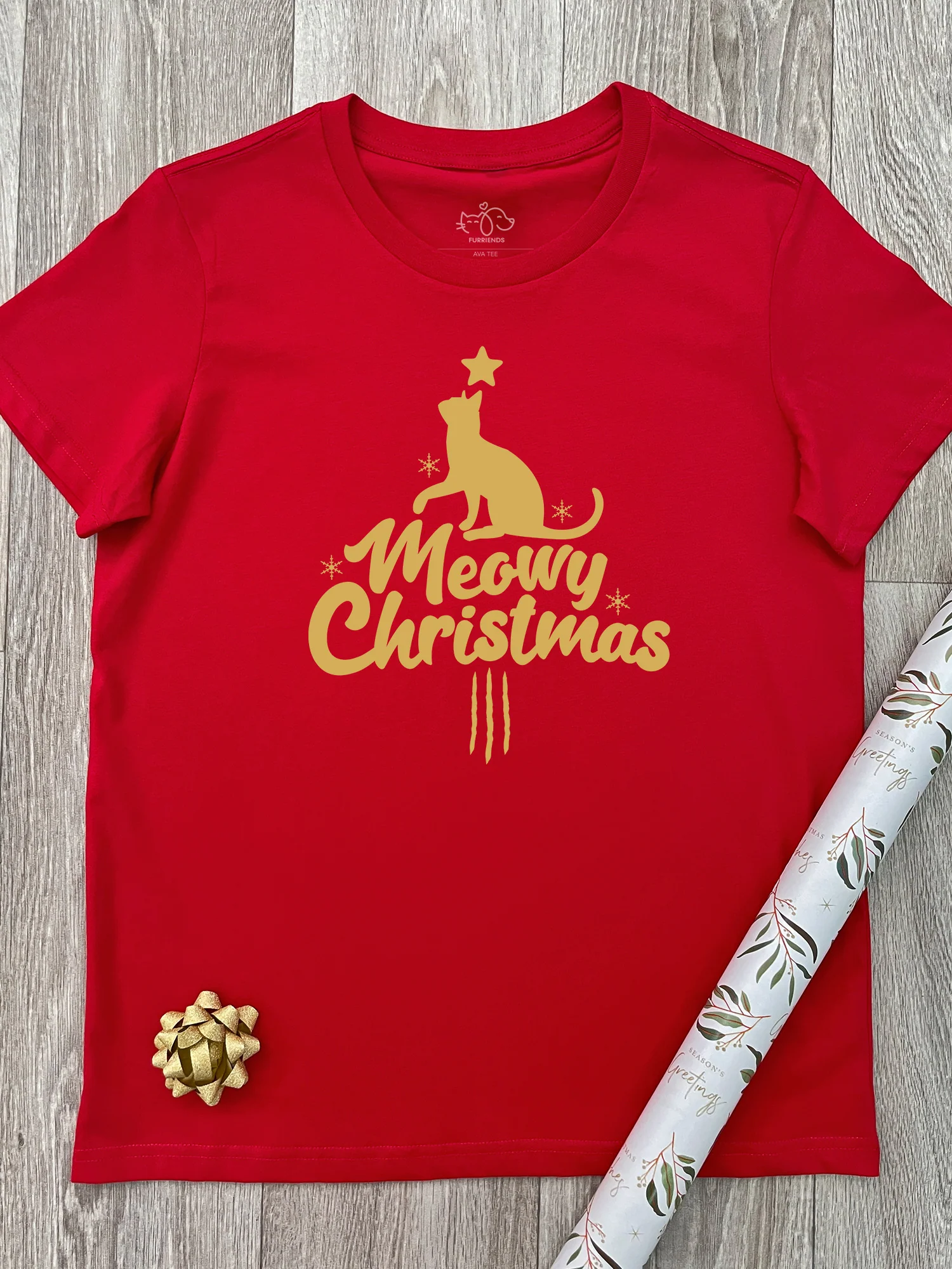 Meowy Christmas Ava Women's Regular Fit Tee - Image 3