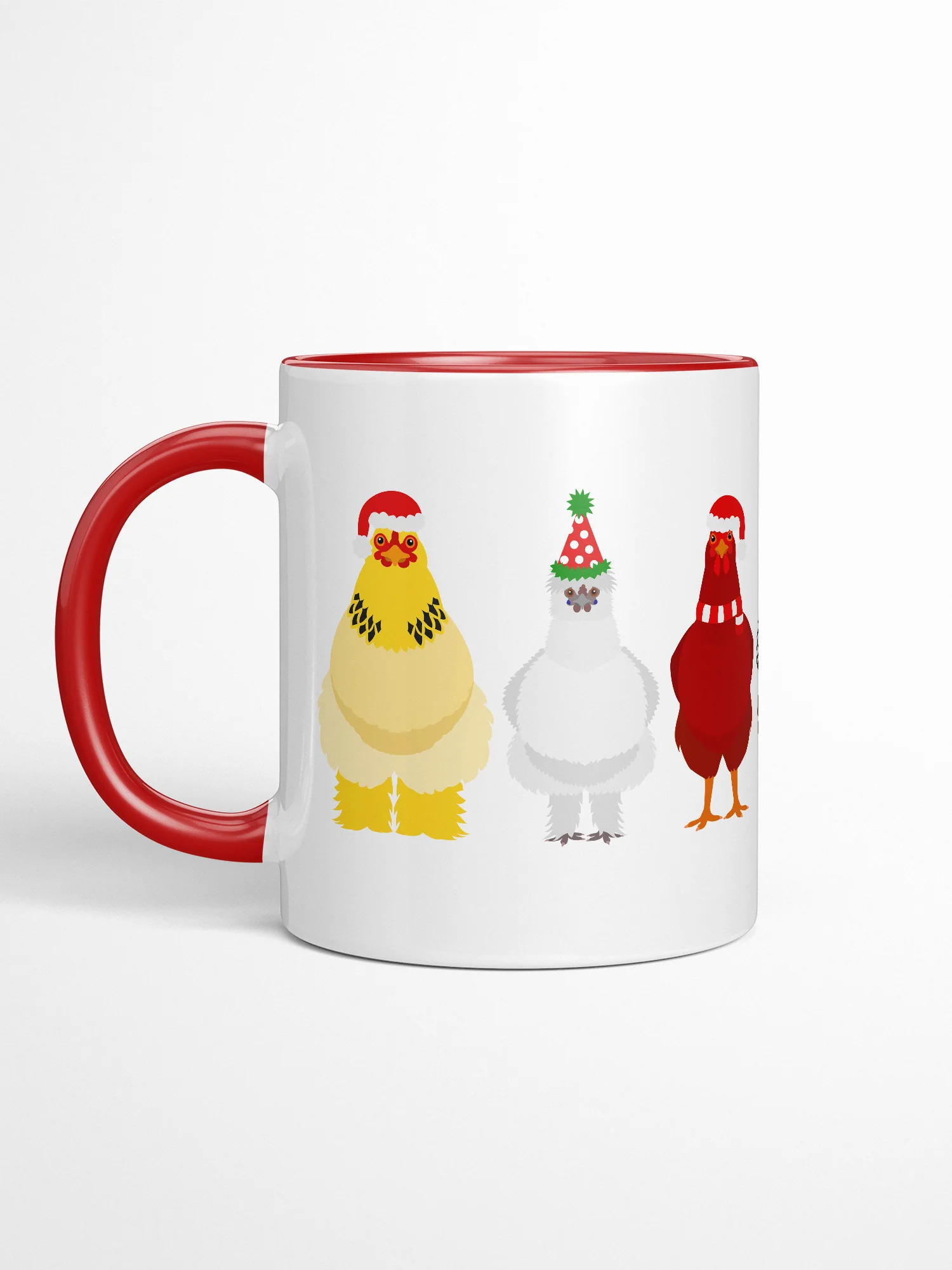 Merry Clucking Christmas Ceramic Mug - Image 2
