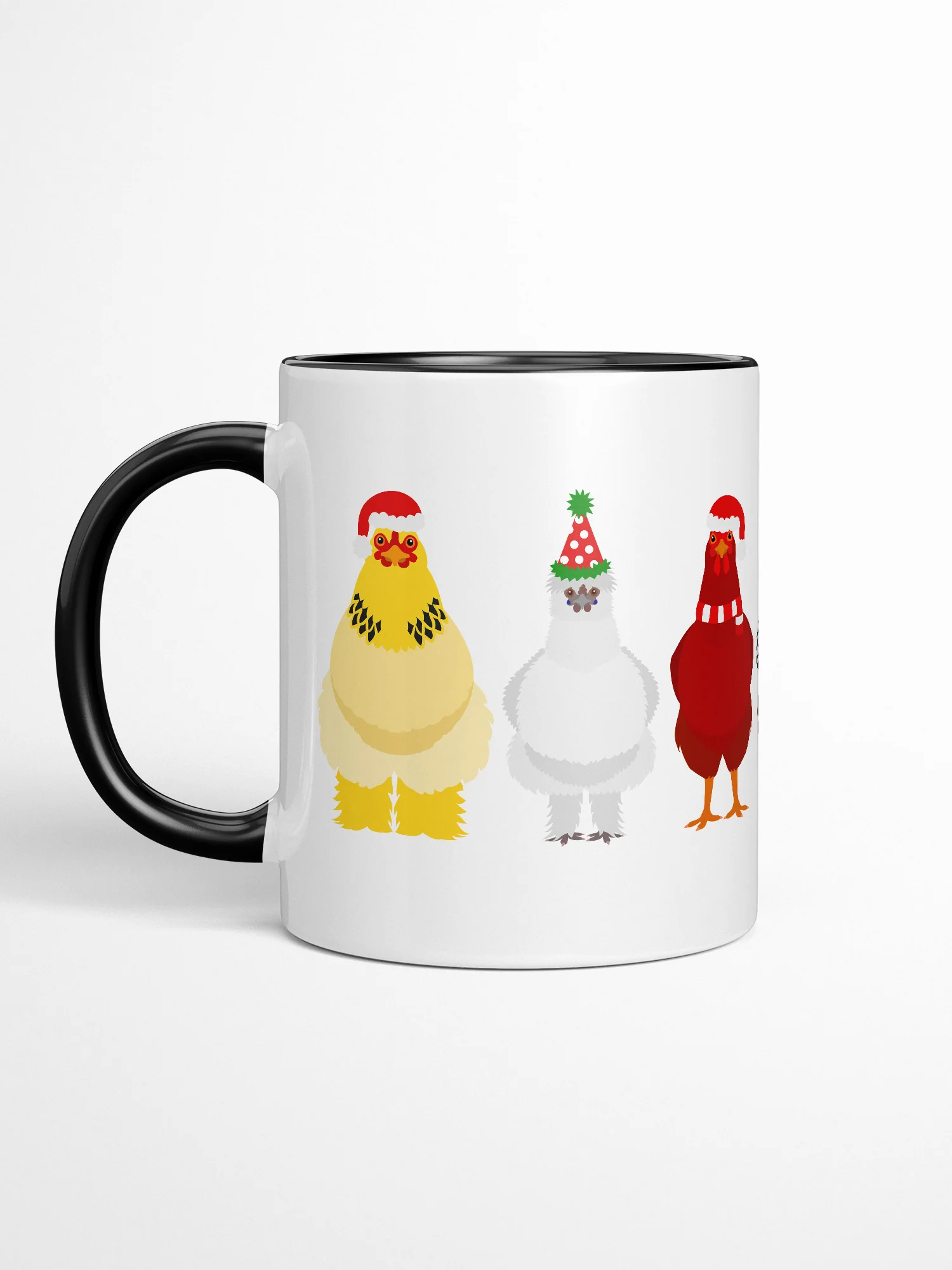 Merry Clucking Christmas Ceramic Mug - Image 6