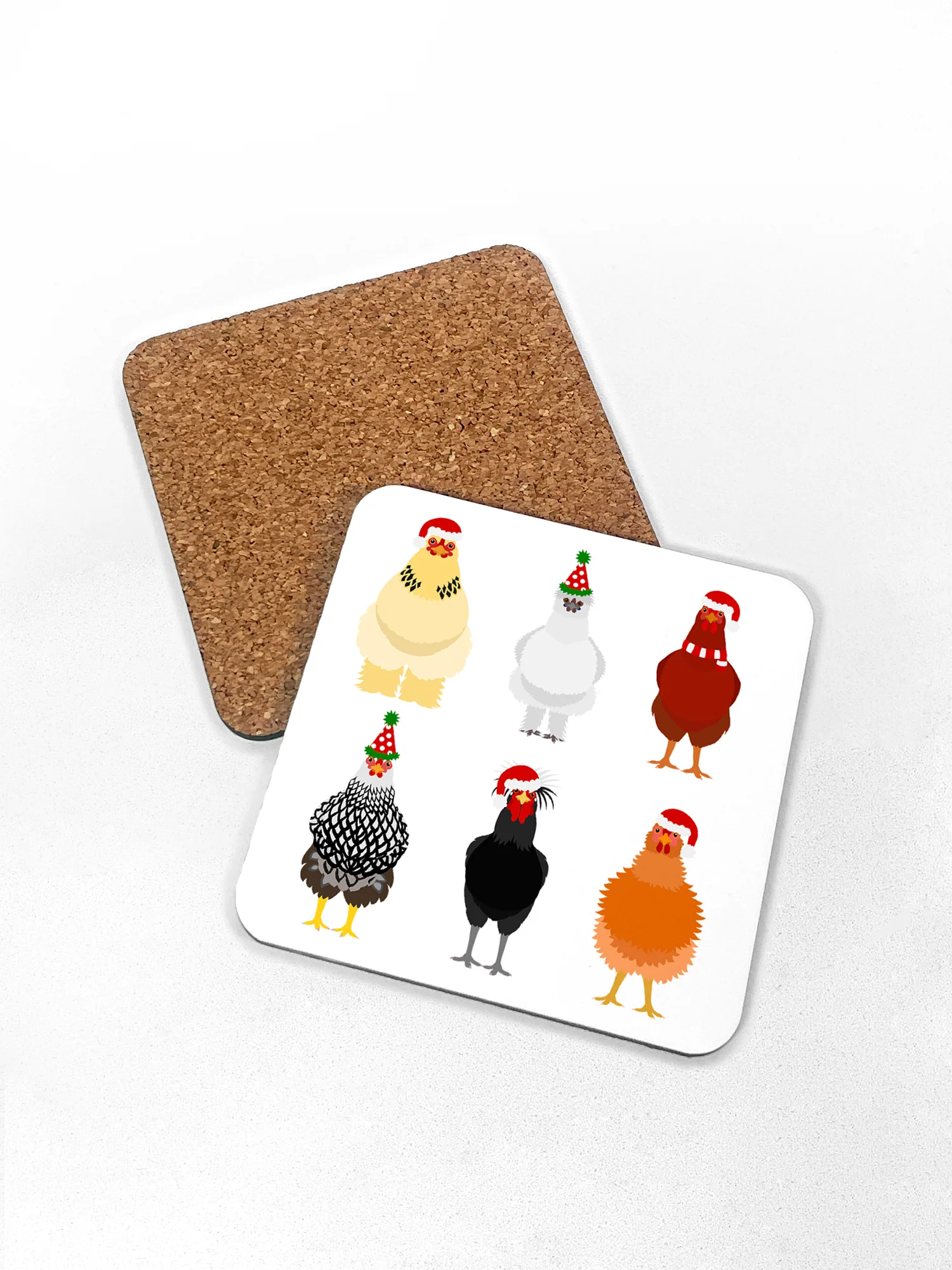 Merry Clucking Christmas Coaster - Image 3