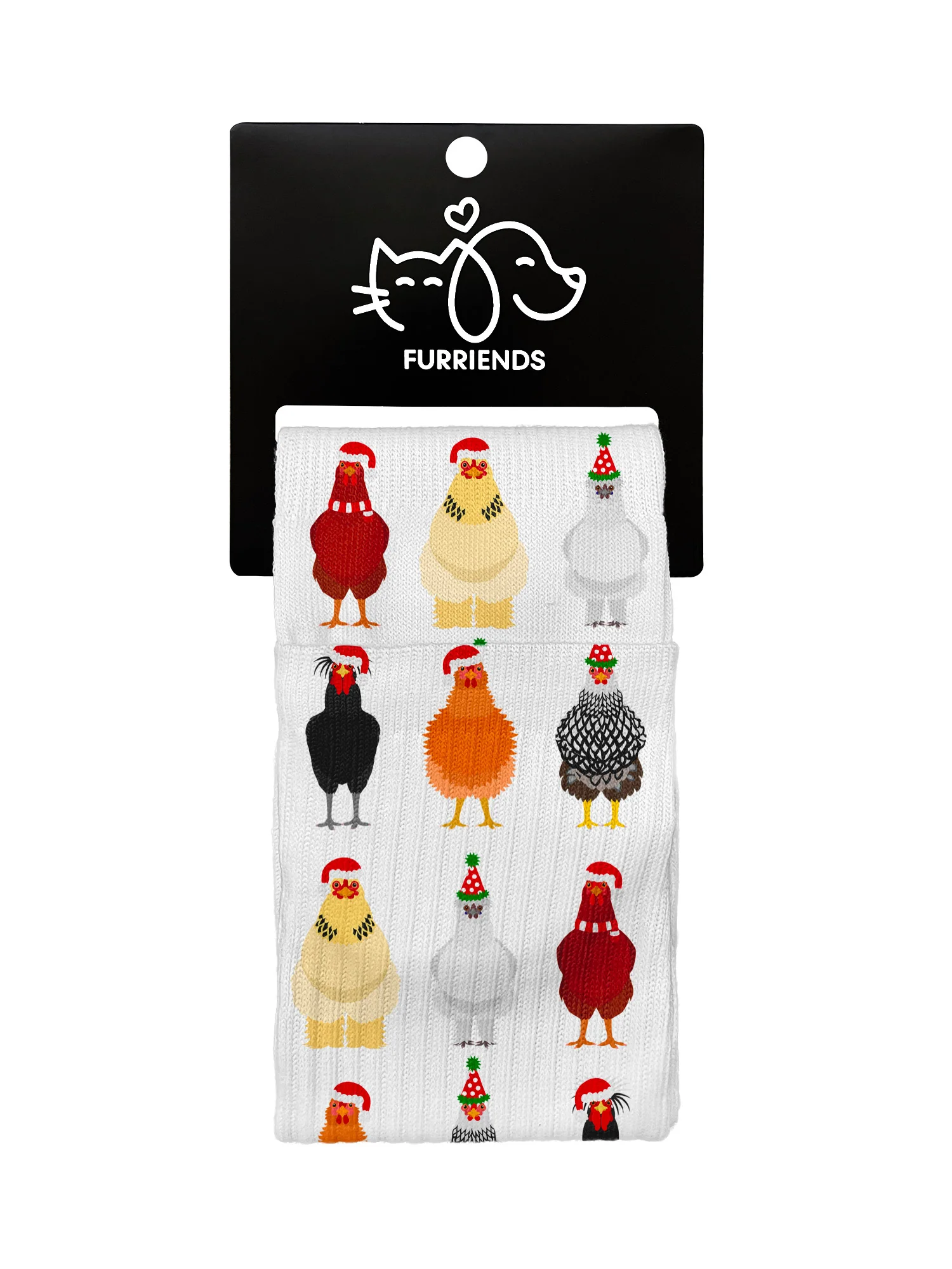 Merry Clucking Christmas Crew Socks - Image 2