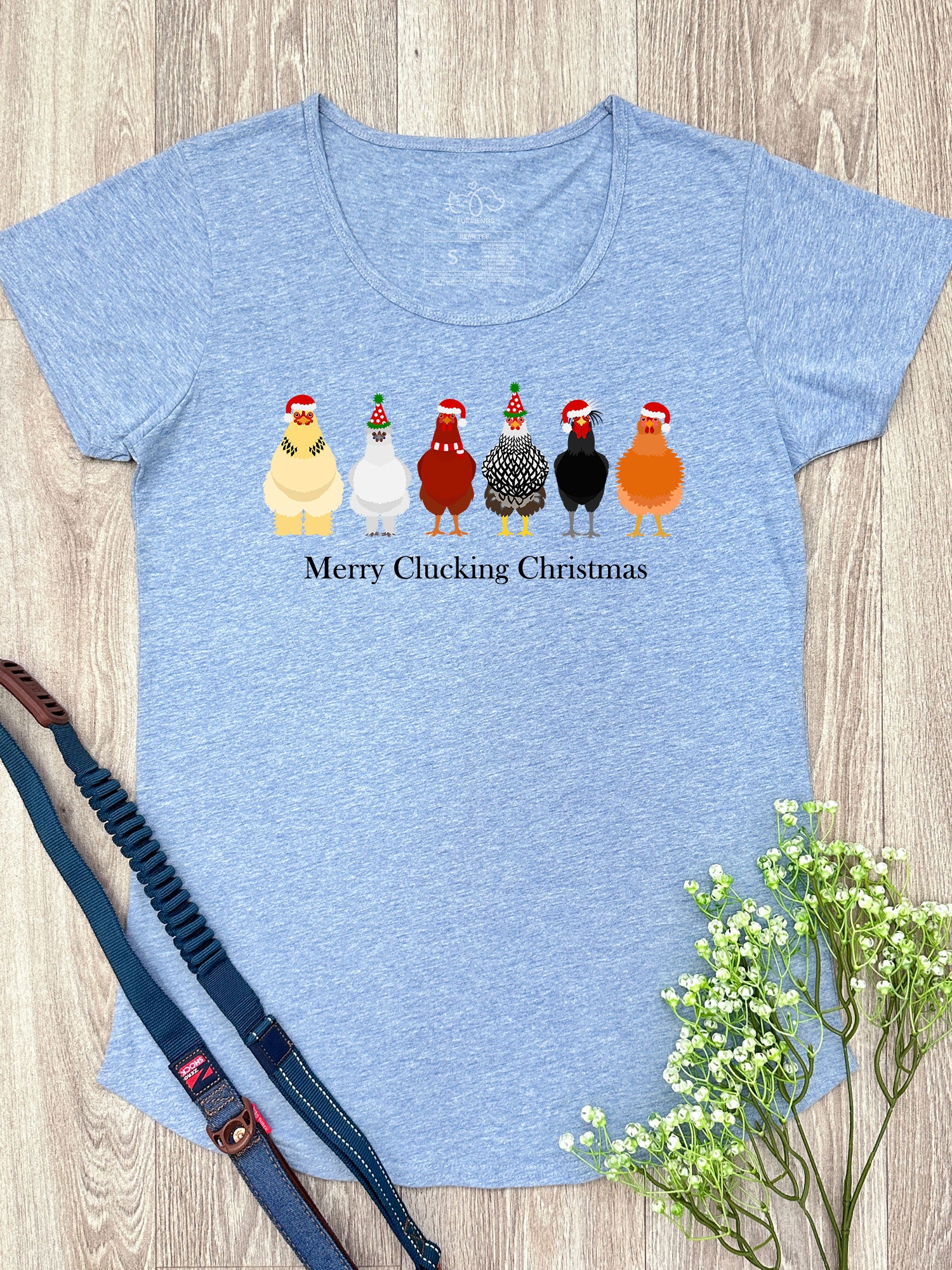 Merry Clucking Christmas Remi Women's Tee - Image 9