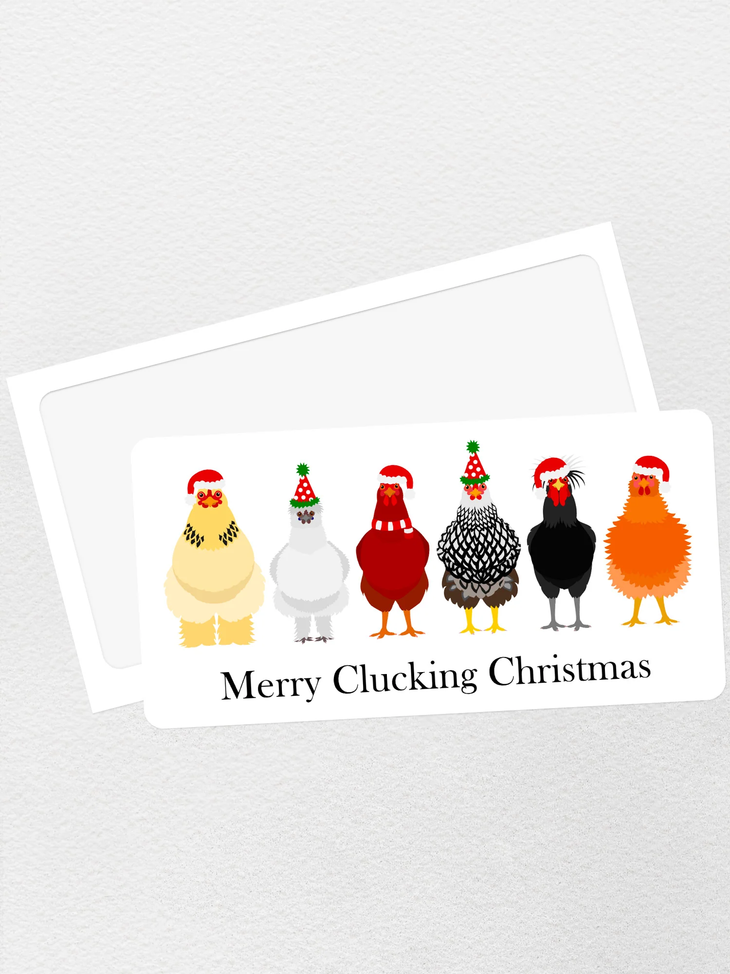 Merry Clucking Christmas Sticker - Image 3