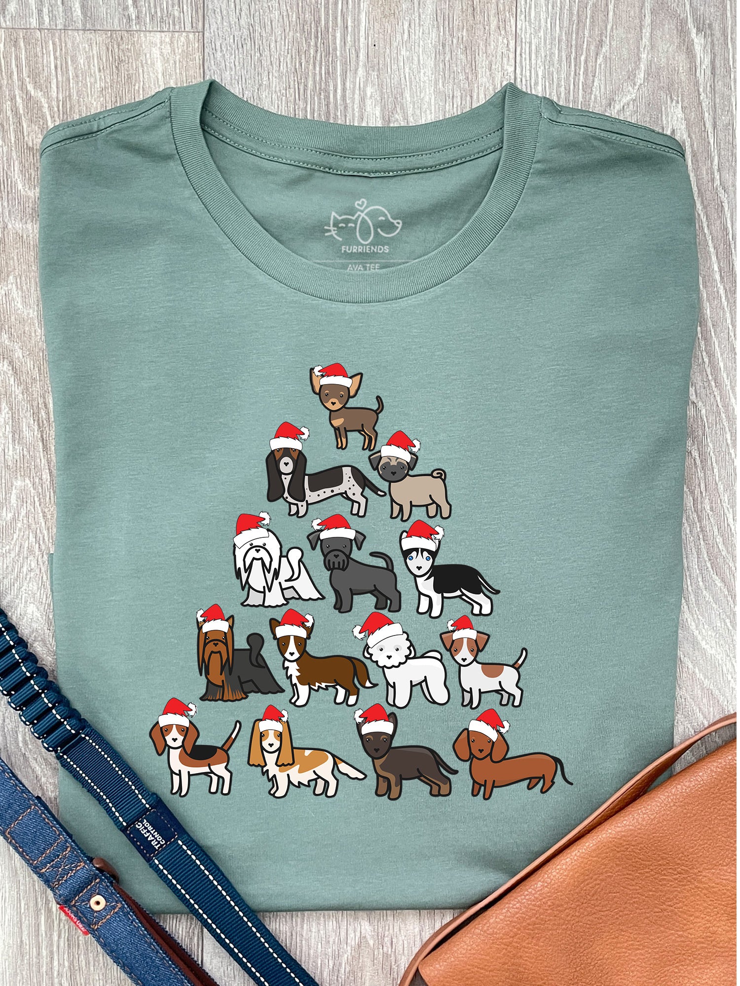 Merry Woofmas Tree Ava Women's Regular Fit Tee