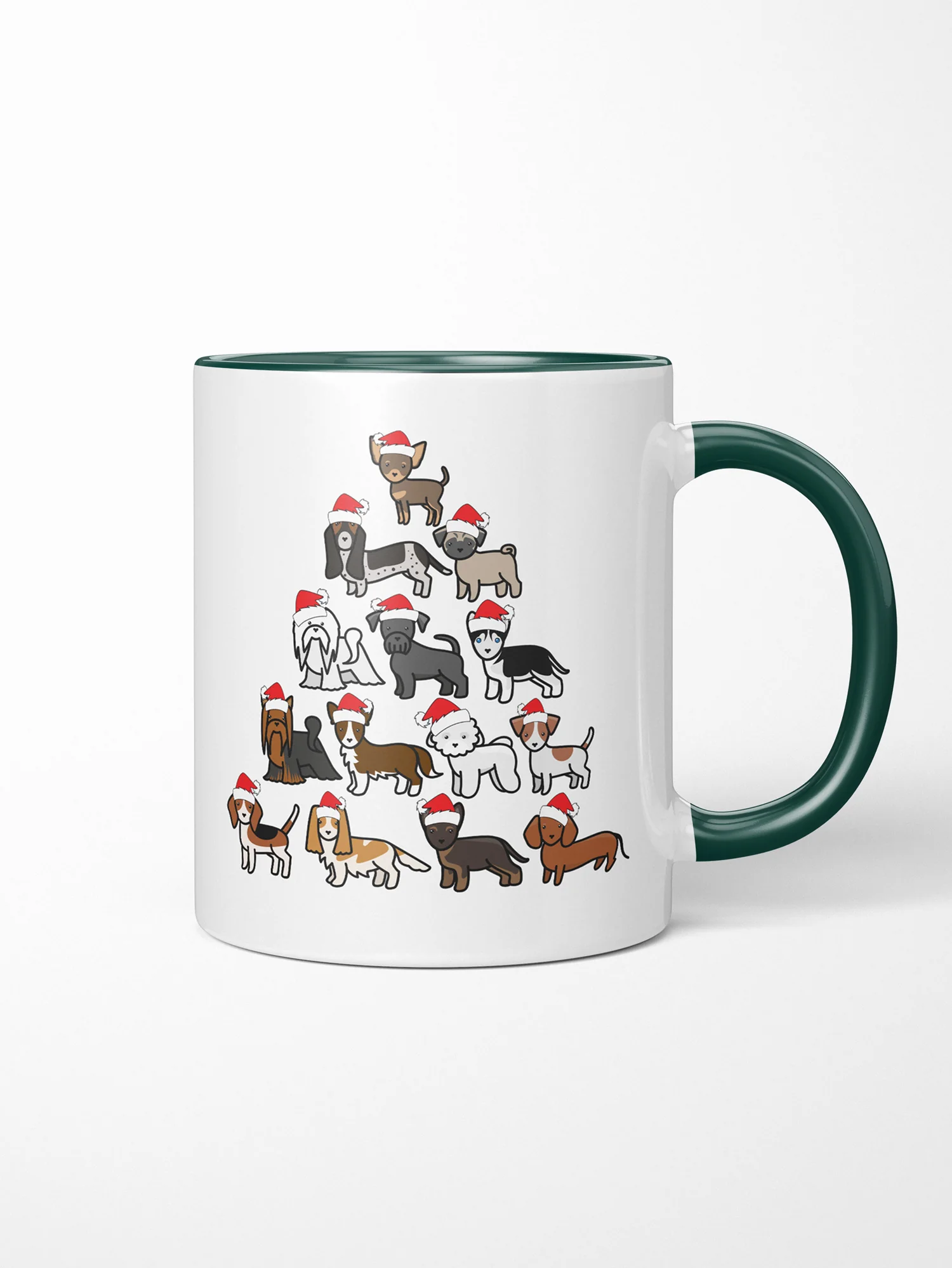 Merry Woofmas Tree Ceramic Two Tone Mug - Image 2
