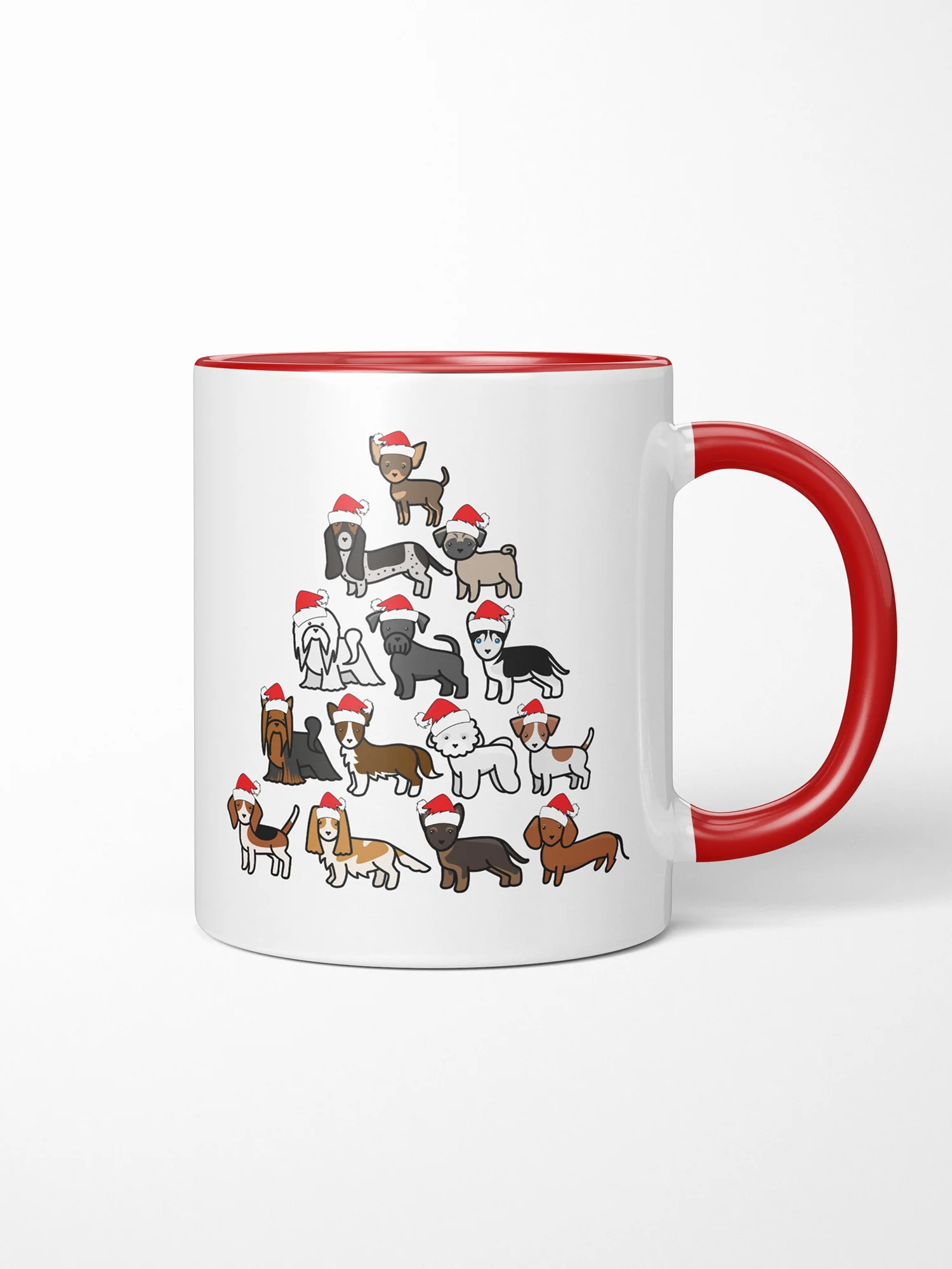 Merry Woofmas Tree Ceramic Two Tone Mug - Image 3