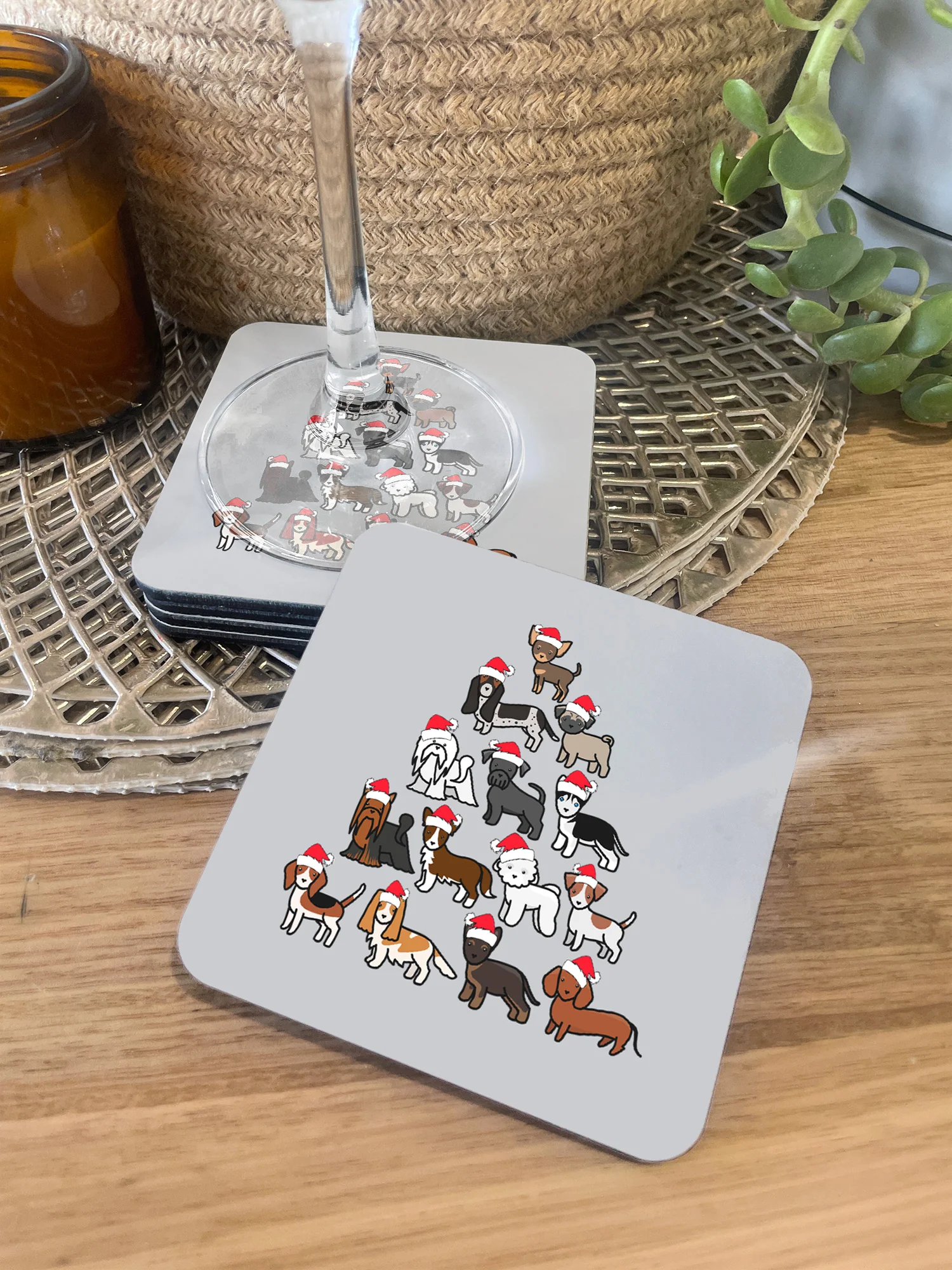Merry Woofmas Tree Coaster - Image 5