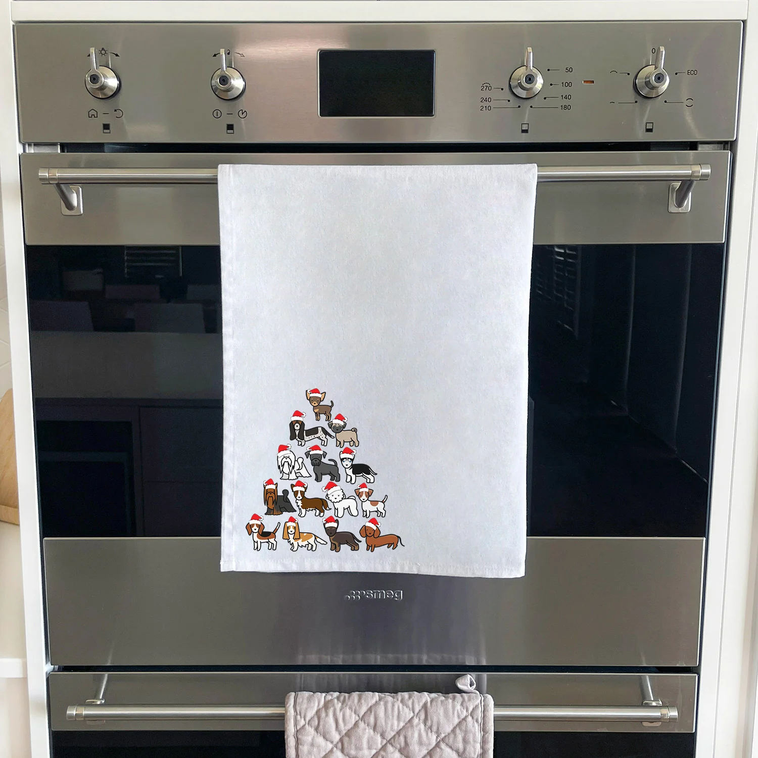 Merry Woofmas Tree Tea Towel - Image 4