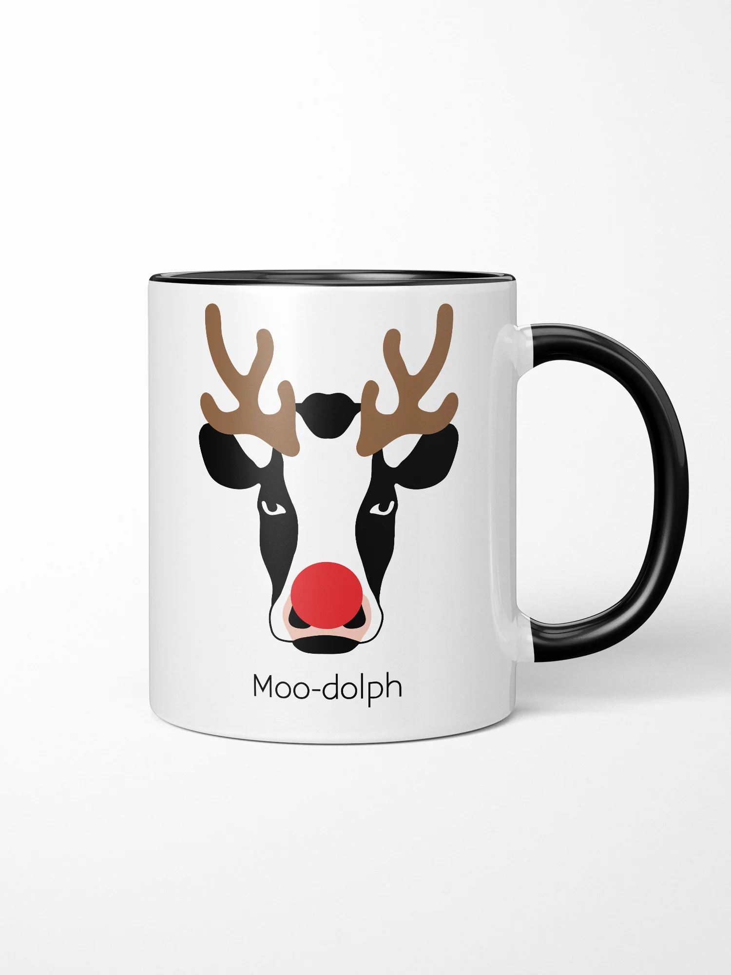 Moody Moo-dolph Ceramic Two Tone Mug - Image 3