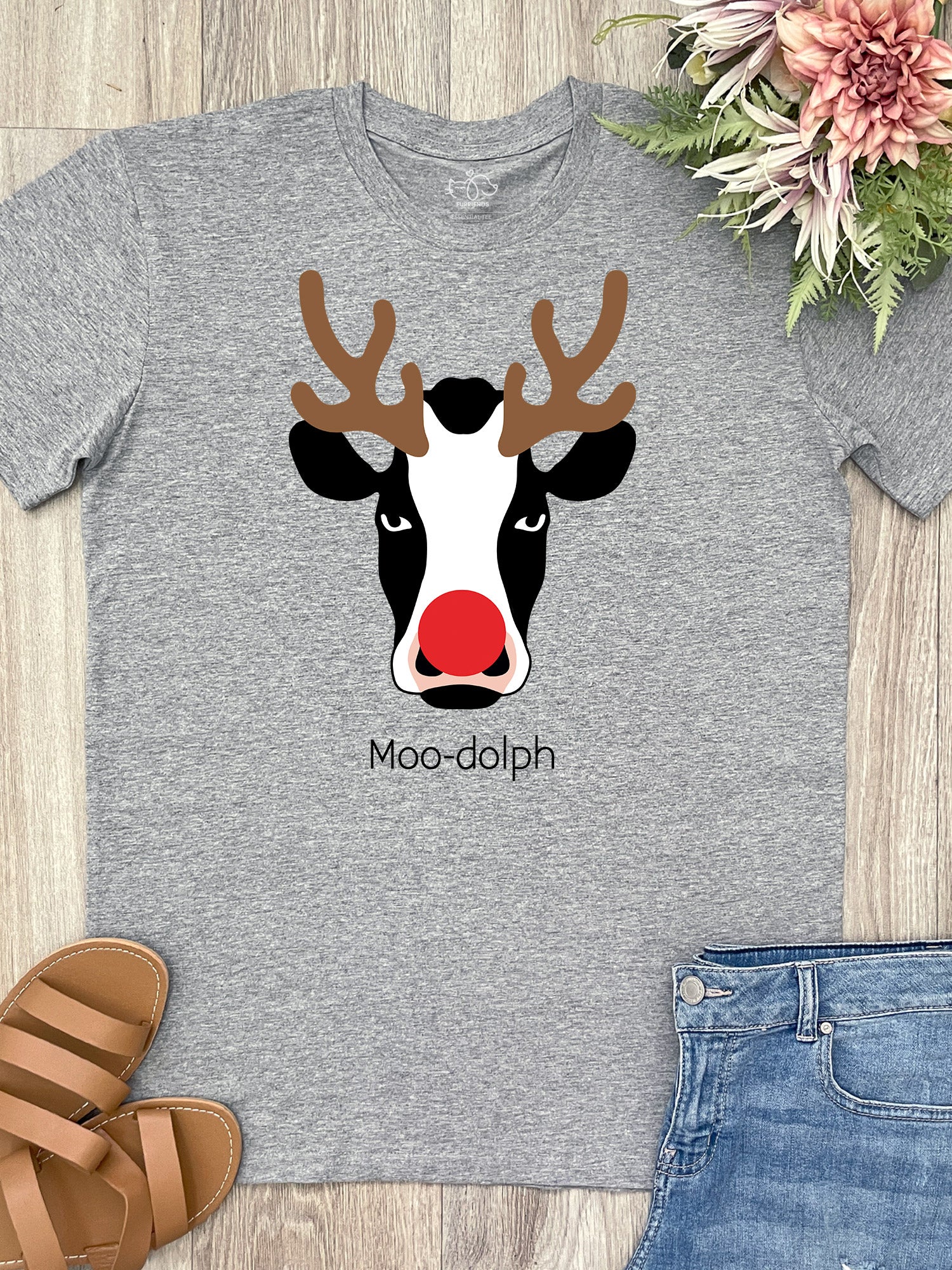 Moody Moo-dolph Essential Unisex Tee - Image 4