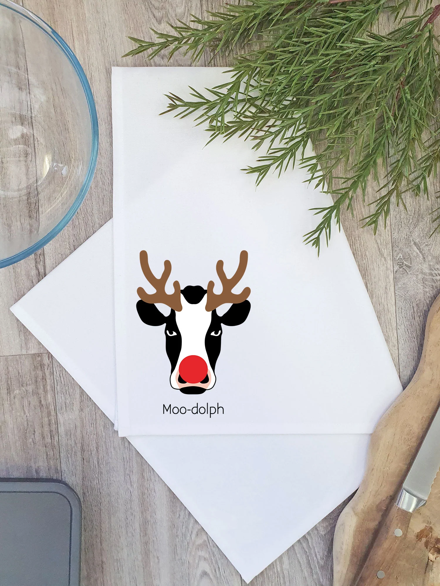 Moody Moo-dolph Tea Towel - Image 2