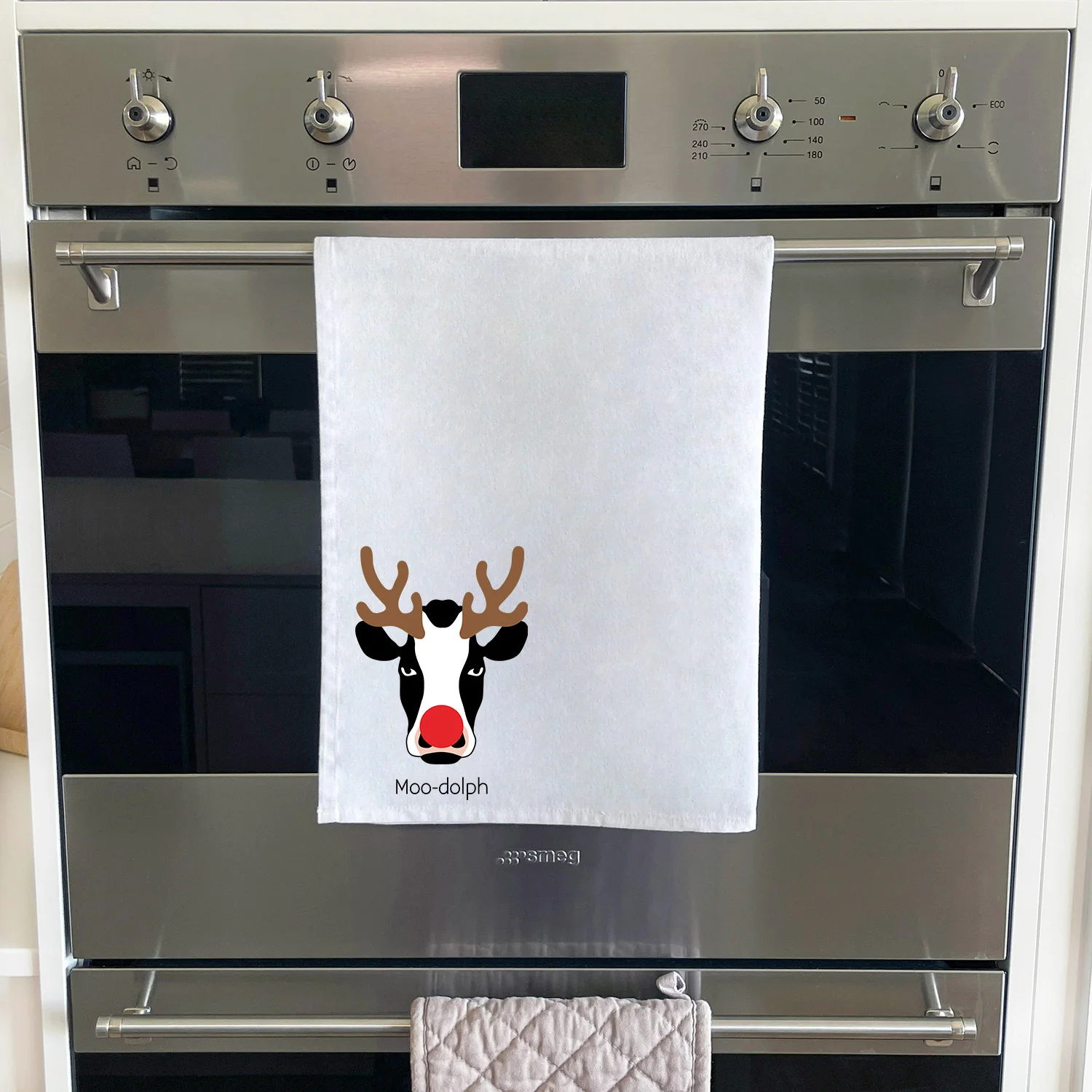 Moody Moo-dolph Tea Towel - Image 4