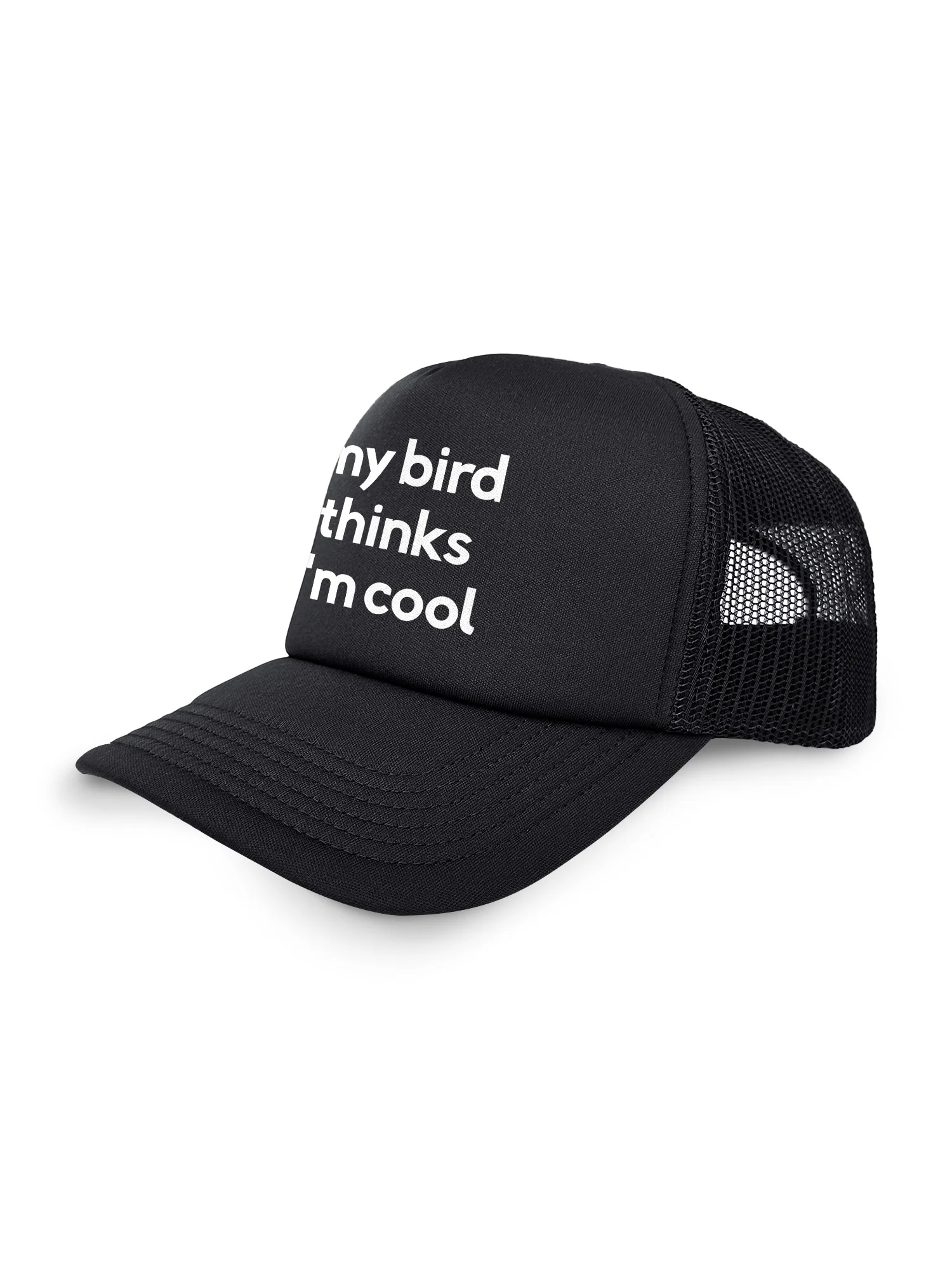 My Bird Thinks I'm Cool Foam Trucker Cap - Image 8