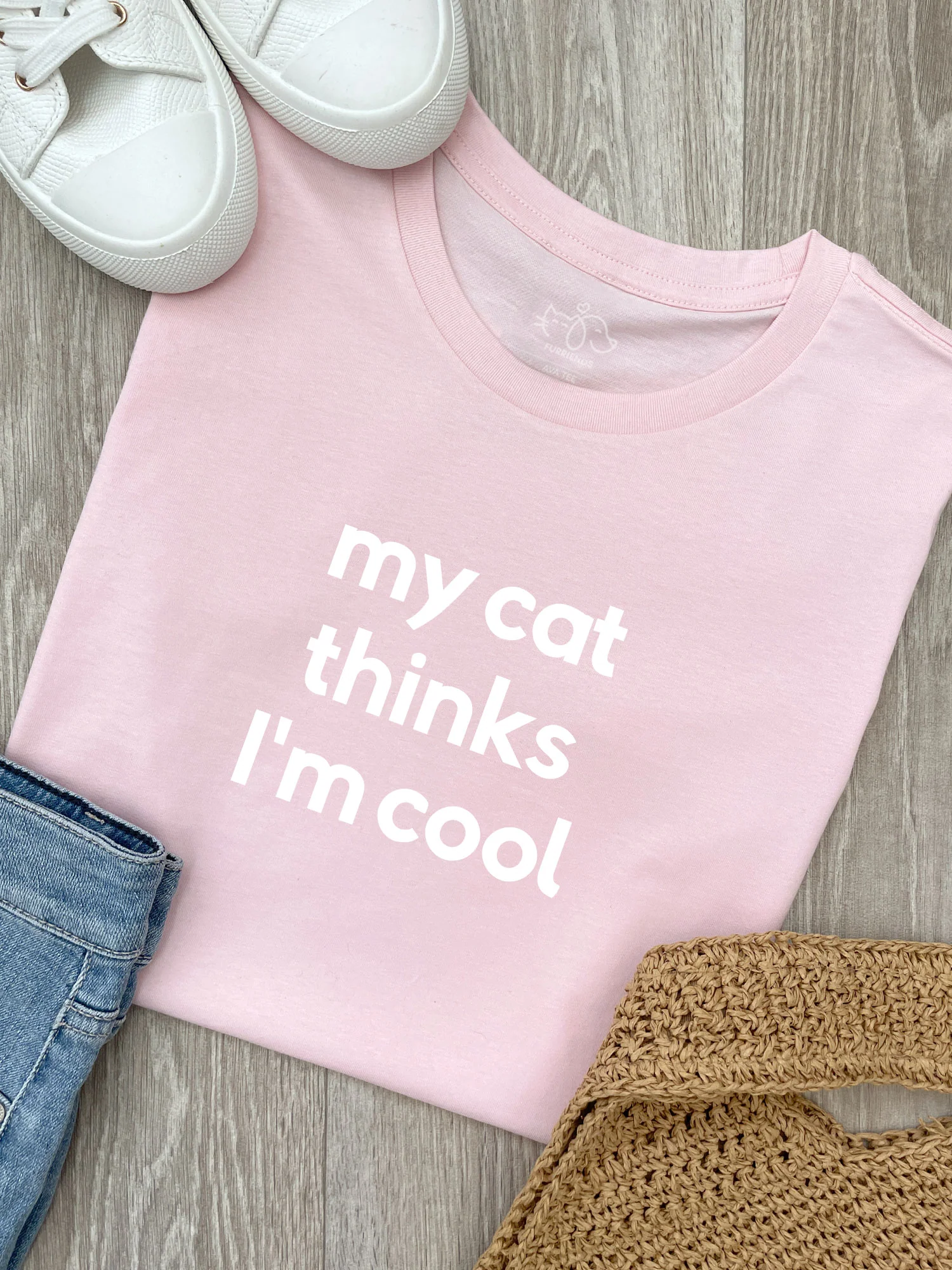 My Cat Thinks I'm Cool Ava Women's Regular Fit Tee - Image 3
