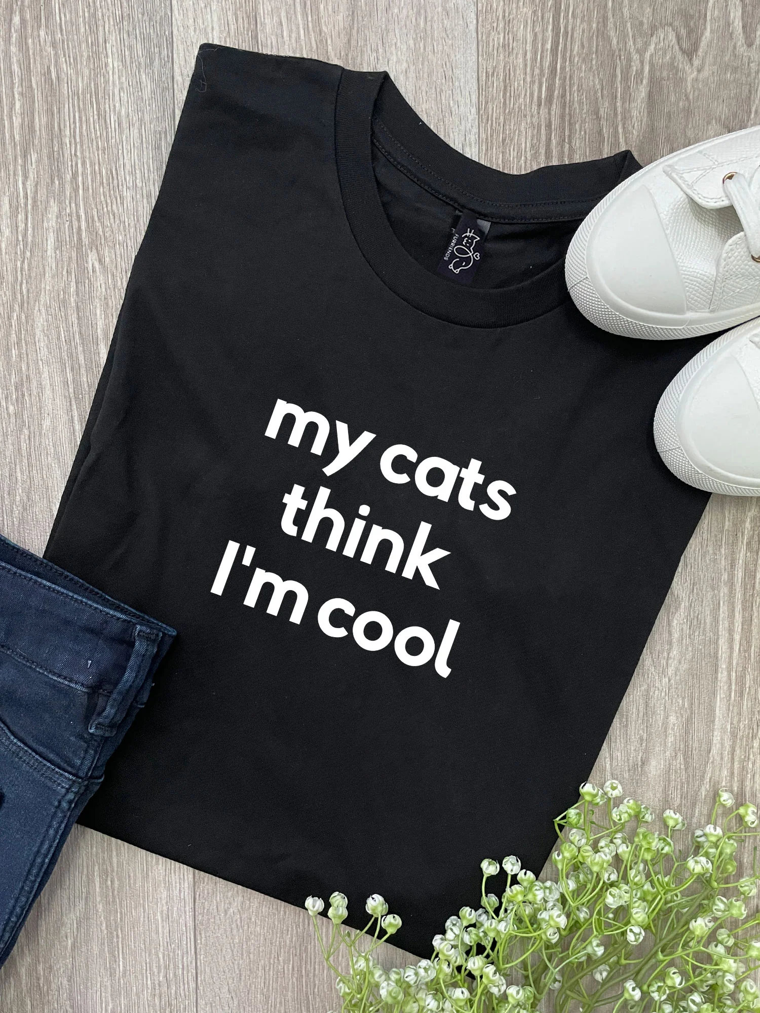 My Cat Thinks I'm Cool Ava Women's Regular Fit Tee - Image 7